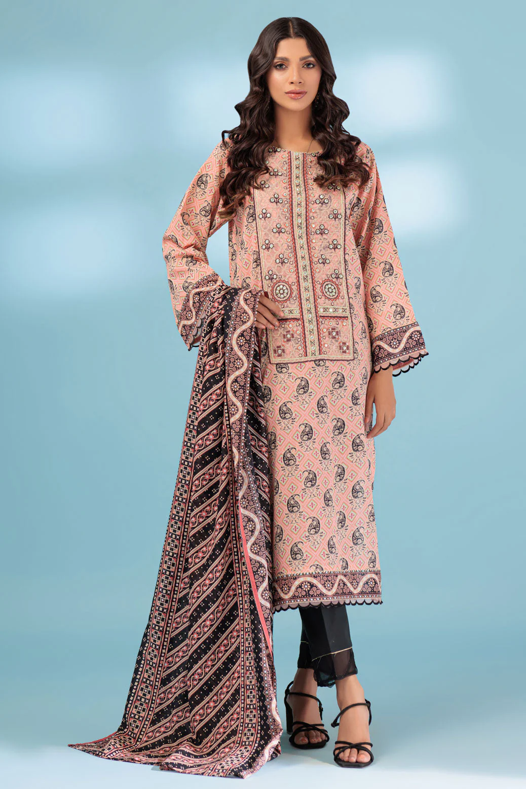 PEACH-LAWN-3 PIECE (SSS233P73) - Image 4