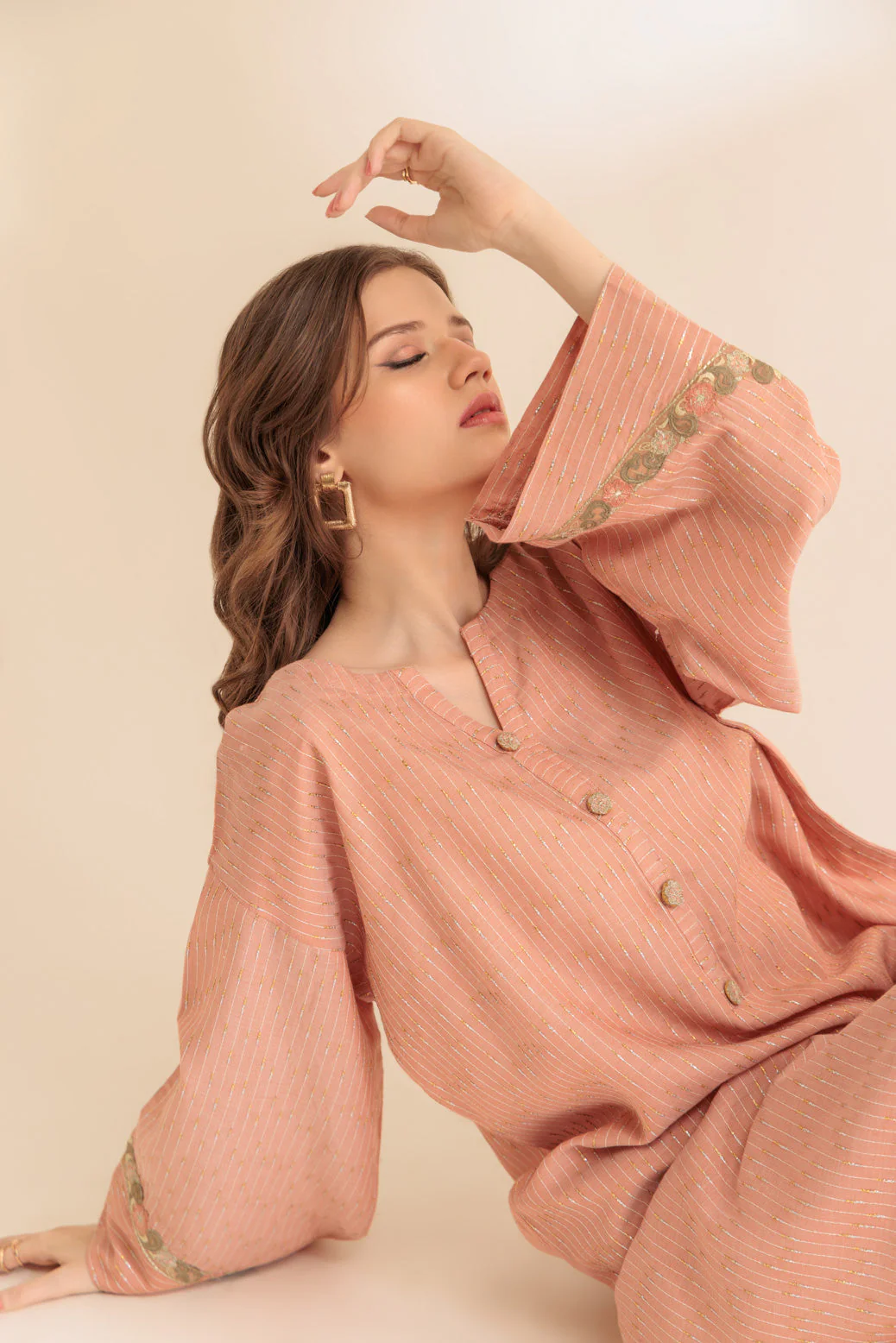 PEACH-YARN DYED-2 PIECE (SS6242P07) - Image 3