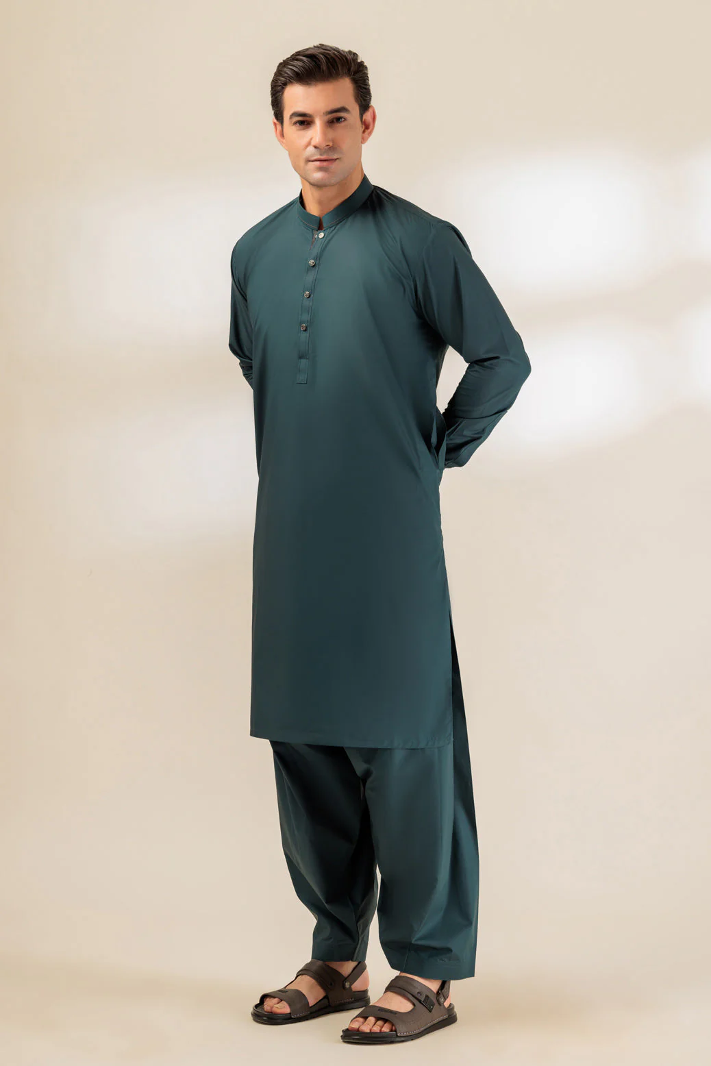 PEACOCK-BLENDED-SHALWAR SUIT - (GSBS24-018) - Image 5