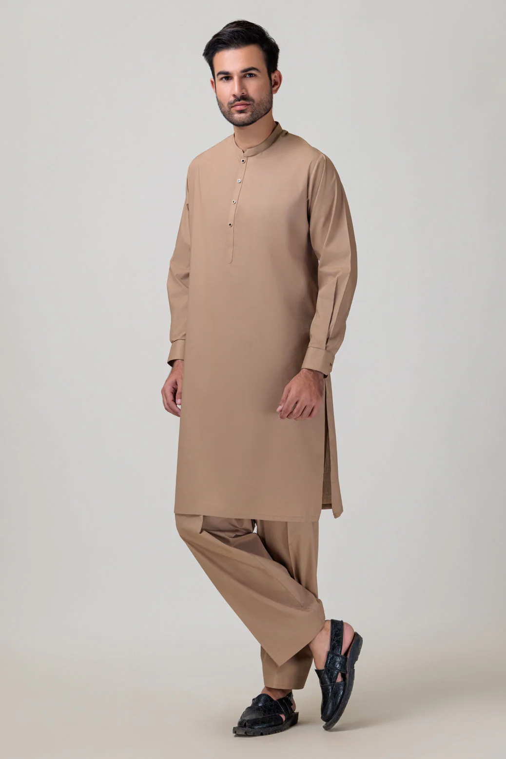PEANUT-BLENDED-KURTA SHALWAR - (KSRB23-012) - Image 2