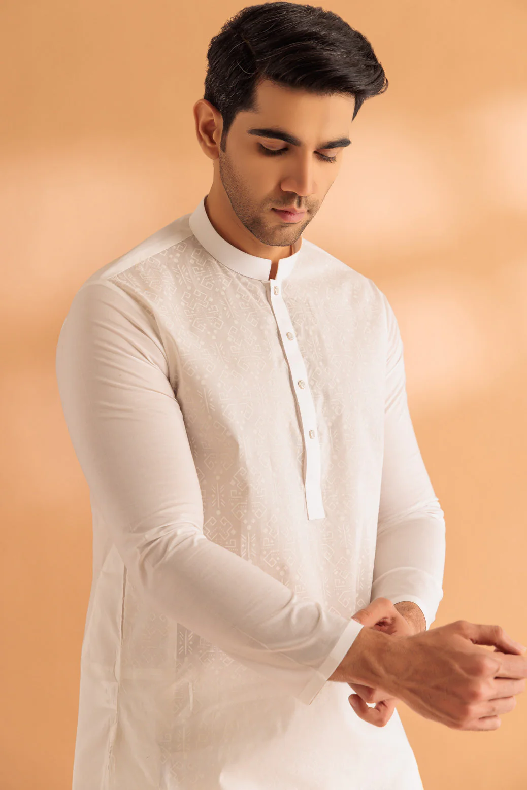 PEARL-BLENDED-KURTA PAJAMA TROUSER - (KSS24-014) - Image 2