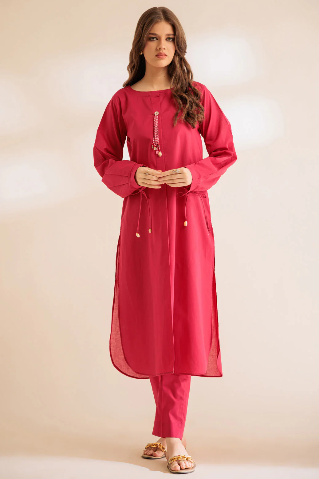 PINK-CAMBRIC-2 PIECE (SS1242P08) - Image 2