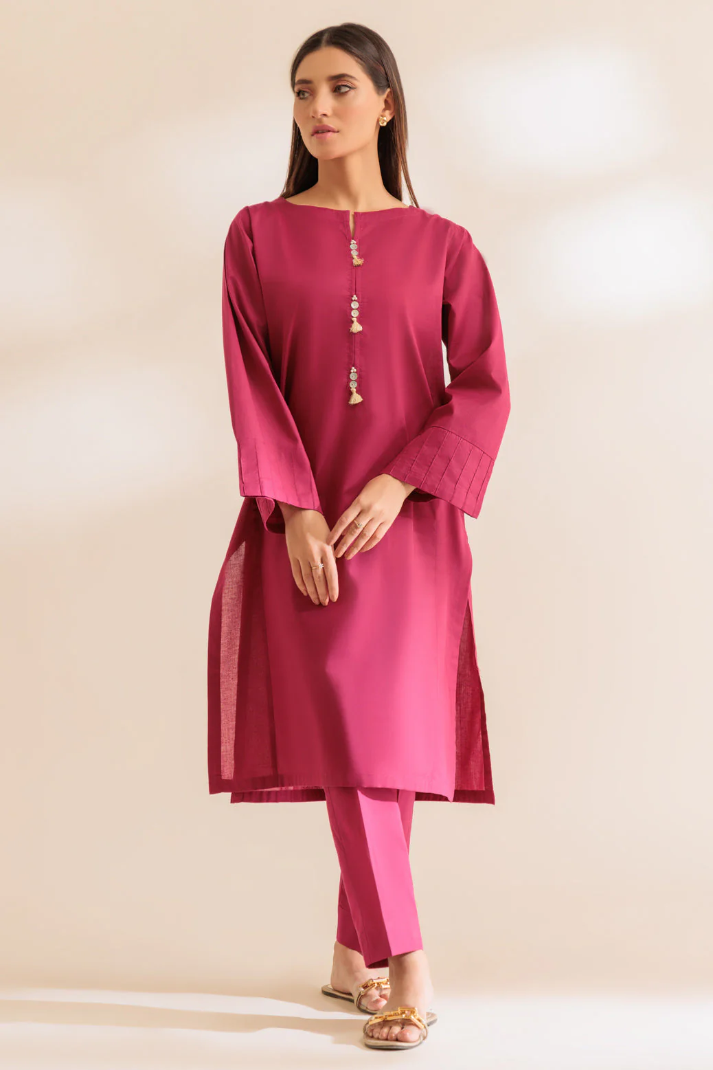 PINK-CAMBRIC-2 PIECE (SS2242P07) - Image 3