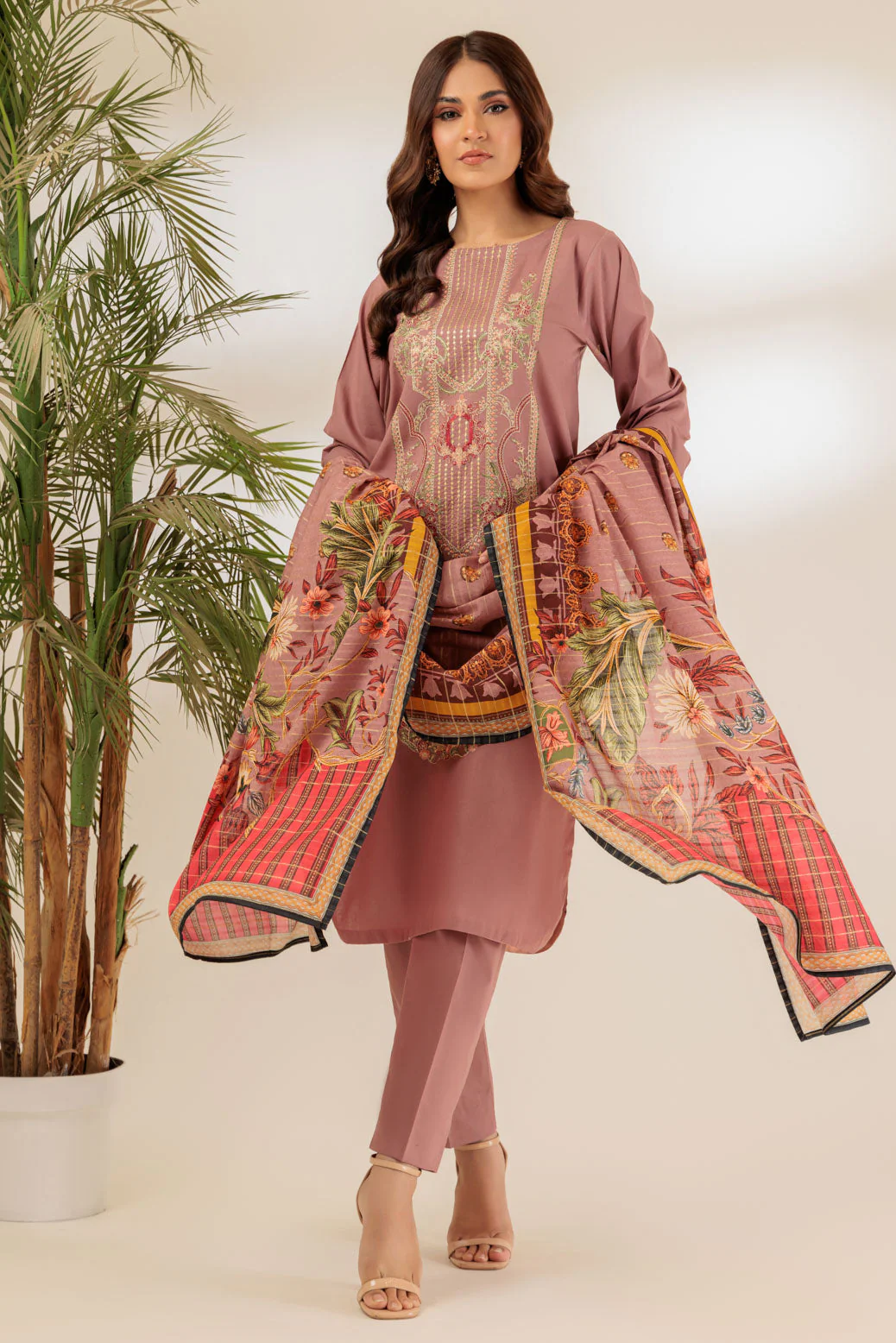 PINK-CAMBRIC-3 PIECE (SS1243P22) - Image 4