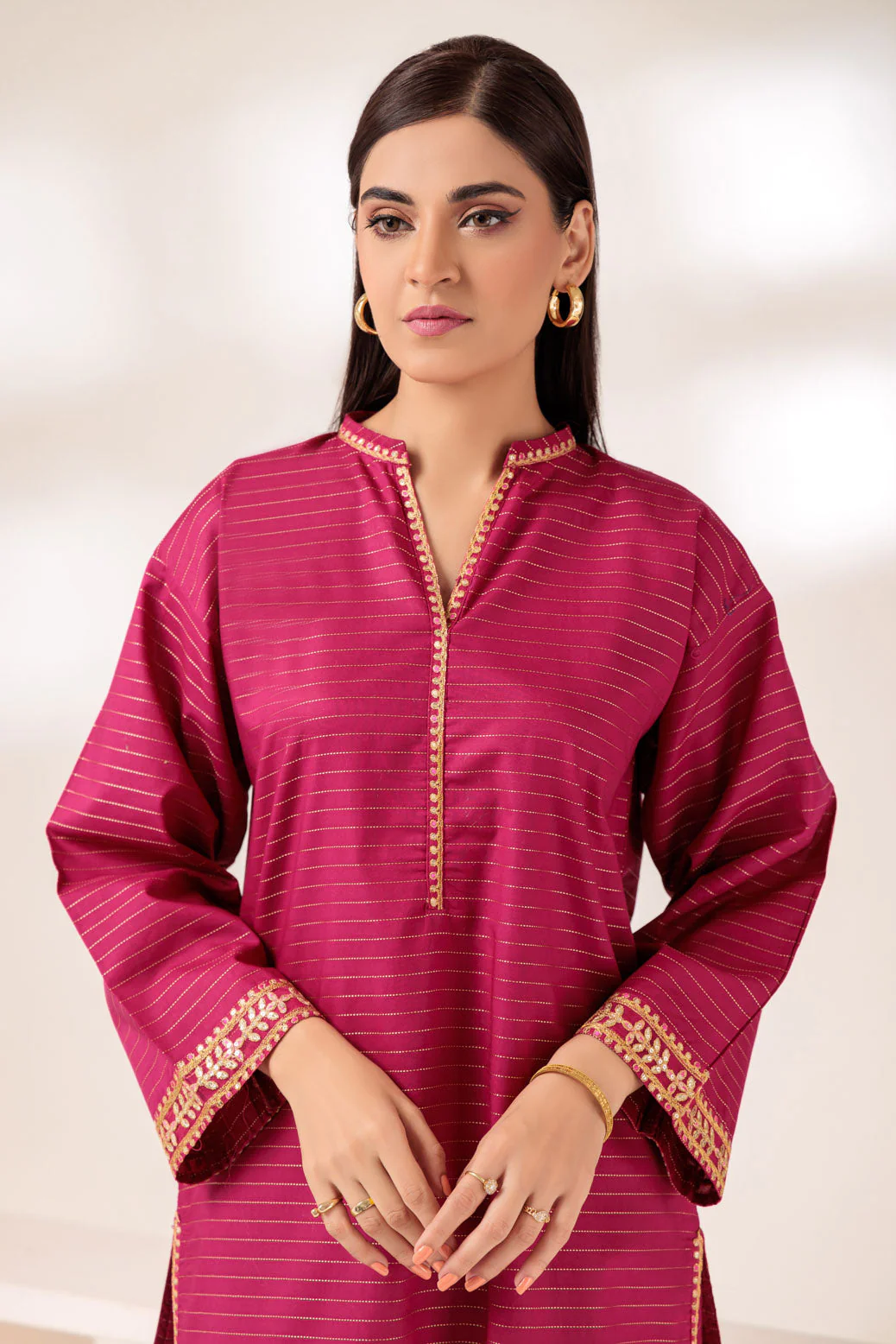 PINK-DOBBY-2 PIECE (SSS232P18) - Image 4