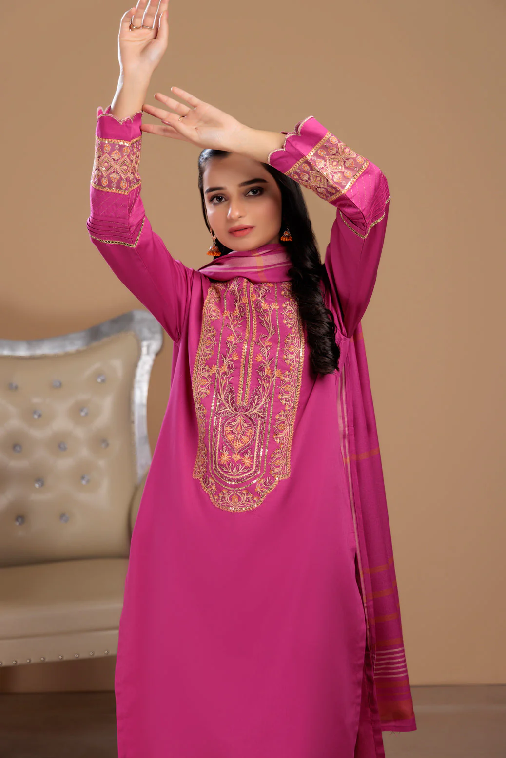 PINK-DOBBY-3 PIECE (S2Z223P03) - Image 2