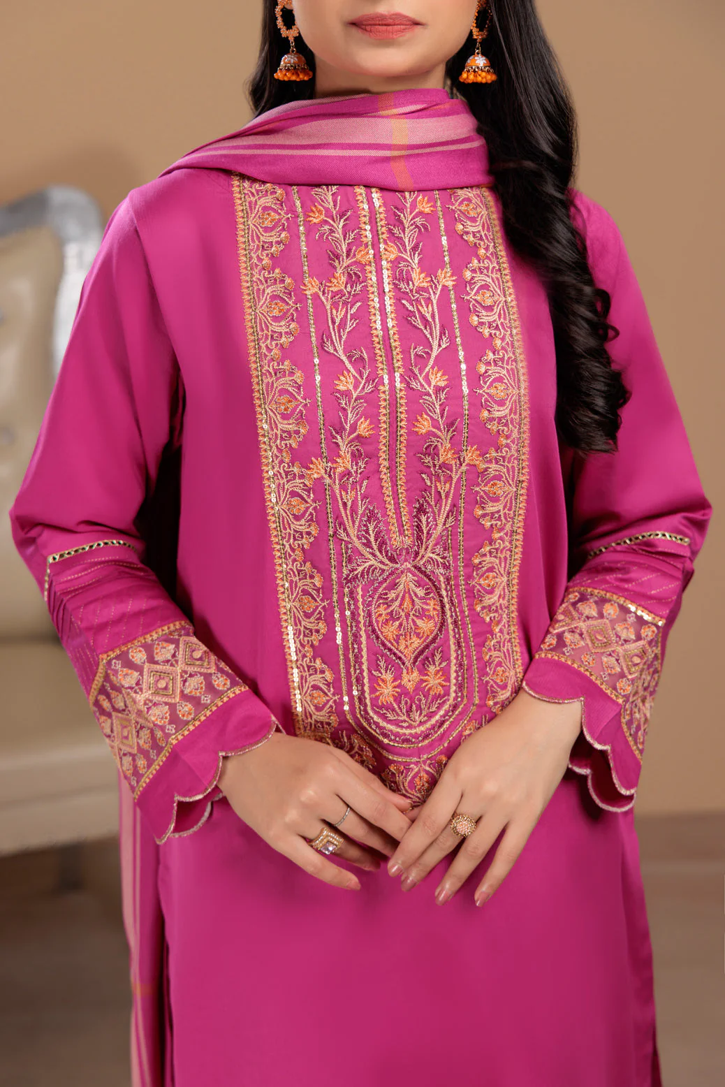 PINK-DOBBY-3 PIECE (S2Z223P03) - Image 4
