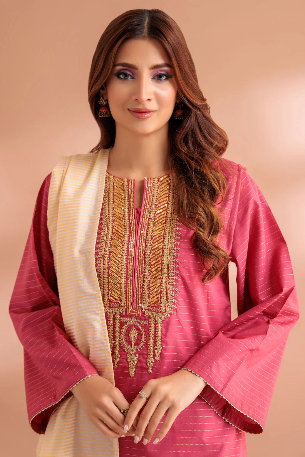 PINK-DOBBY-3 PIECE (SS2243P07) - Image 2