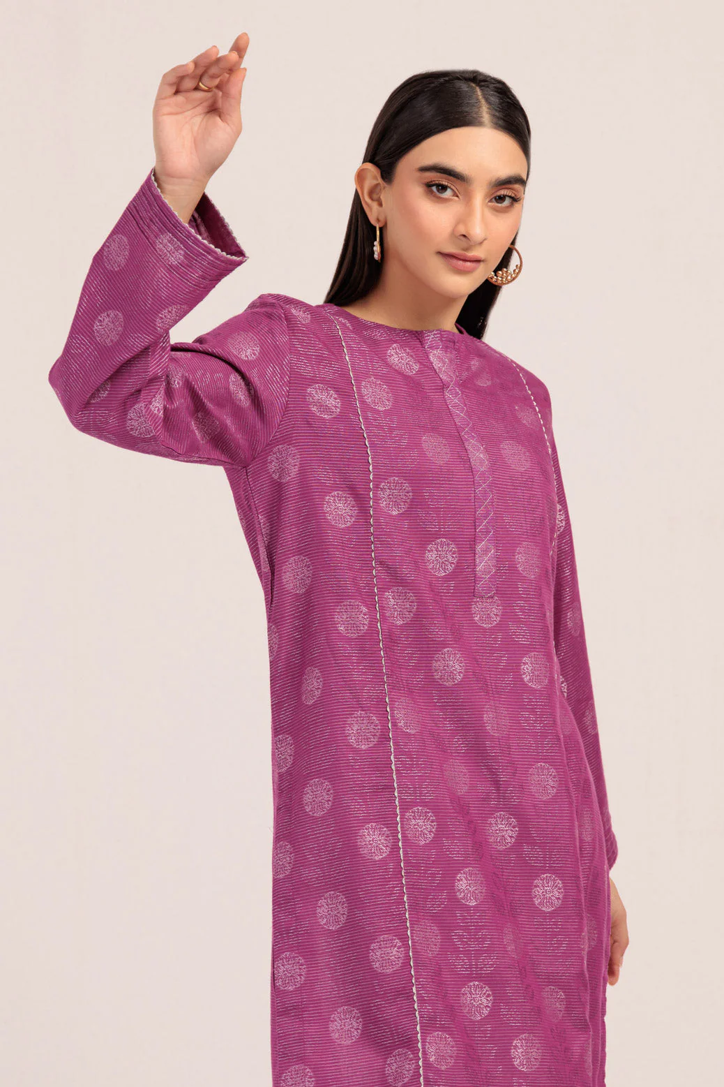 PINK-JACQUARD-1 PIECE (PWS2241P05) - Image 2