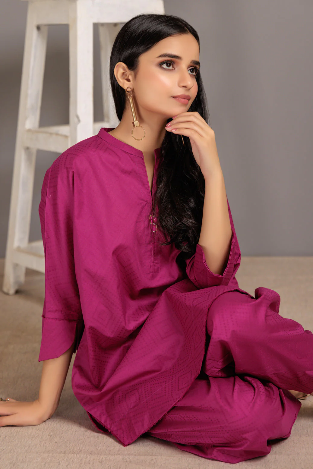 PINK-JACQUARD-2 PIECE (JRS232P01) - Image 3