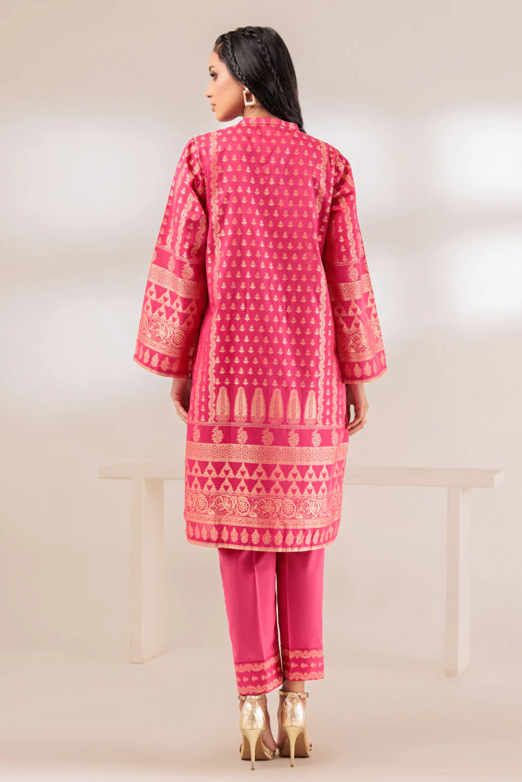 PINK-JACQUARD-2 PIECE (SSS232P25) - Image 4