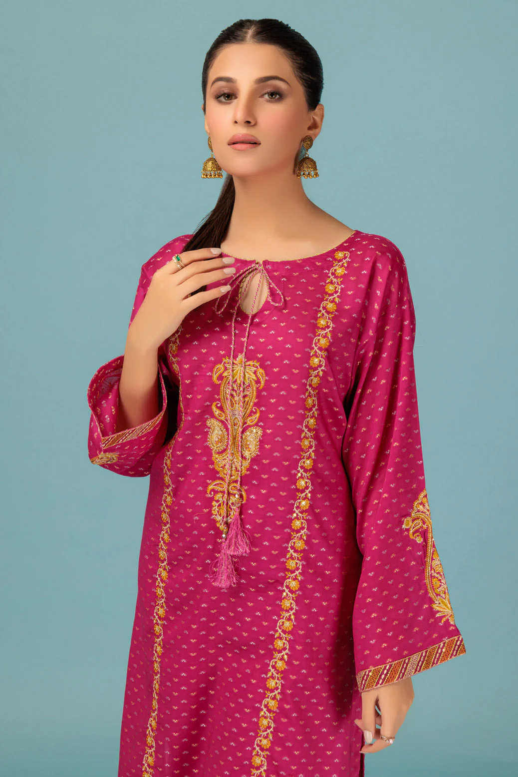 PINK-JACQUARD-2 PIECE (SSS232P64) - Image 2