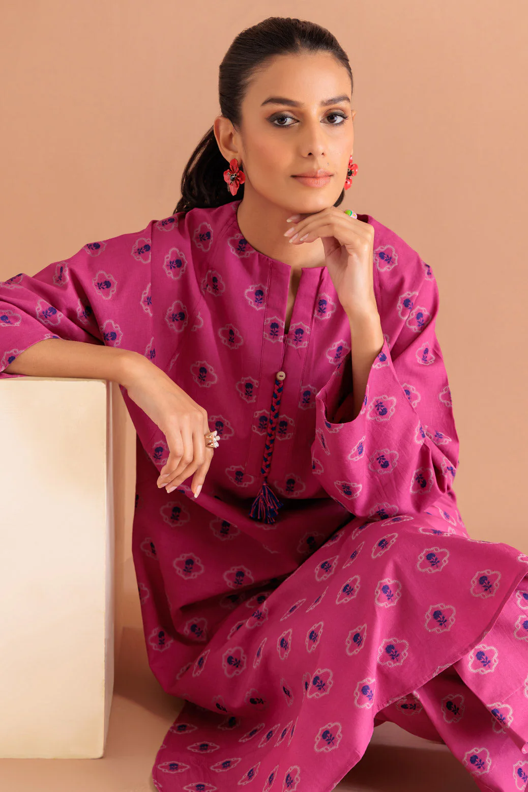PINK-JACQUARD-2 PIECE (WS6232P64) - Image 2