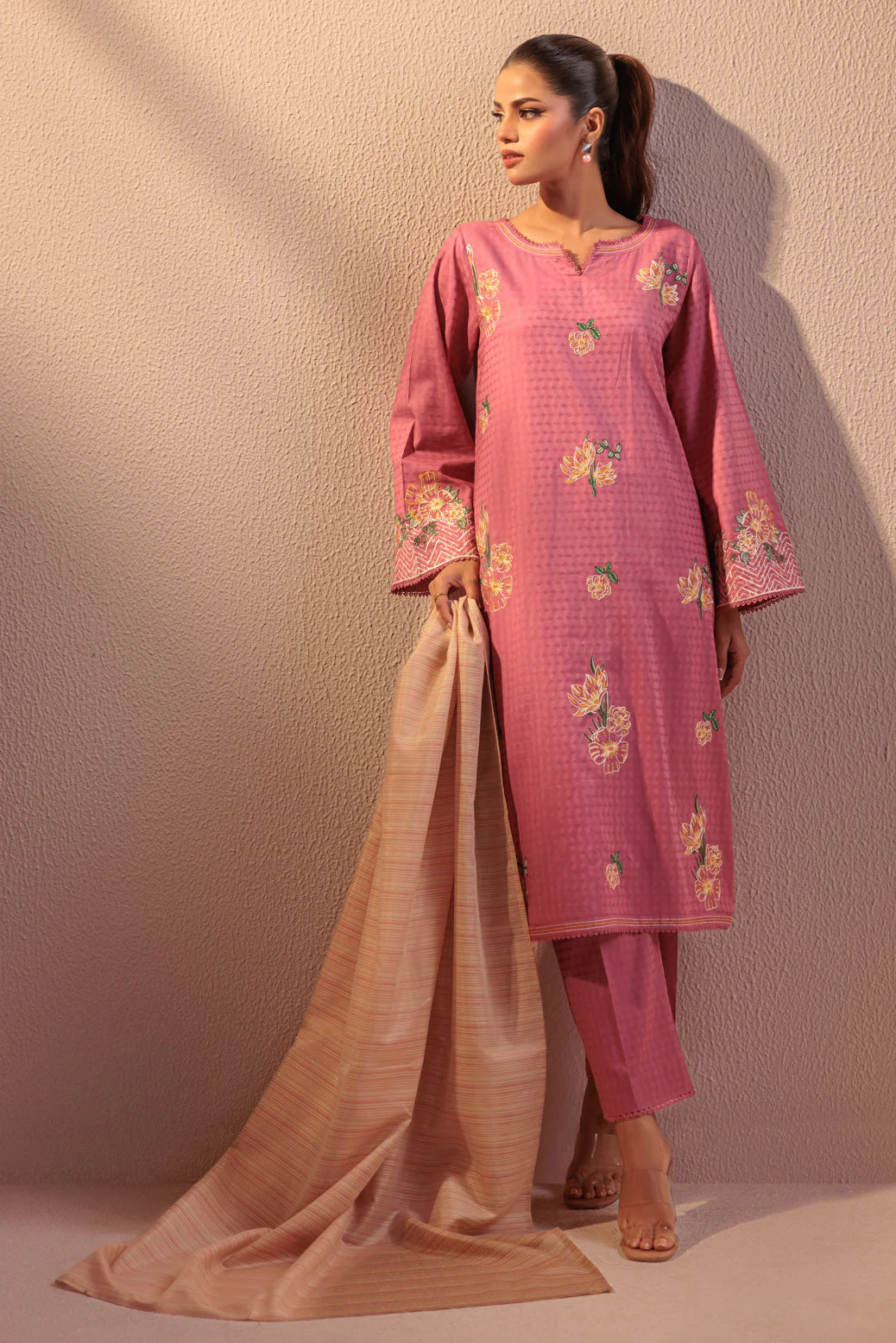 PINK-JACQUARD-3 PIECE (BS6243P08) - Image 2