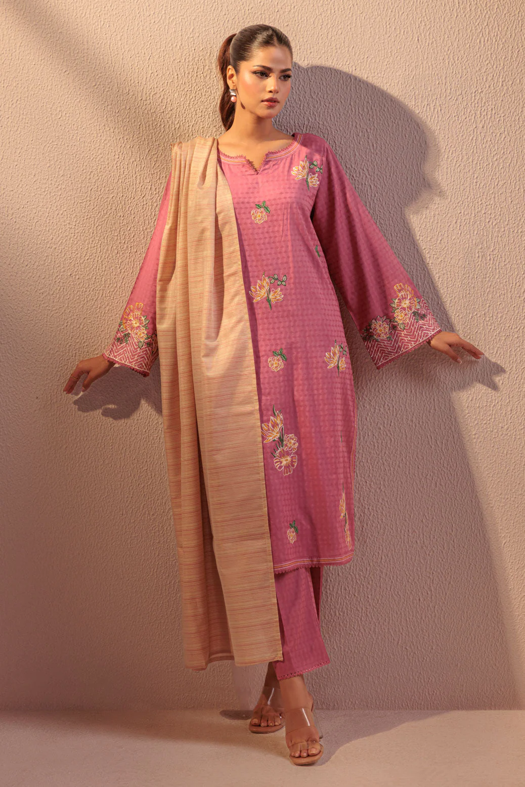 PINK-JACQUARD-3 PIECE (BS6243P08) - Image 3