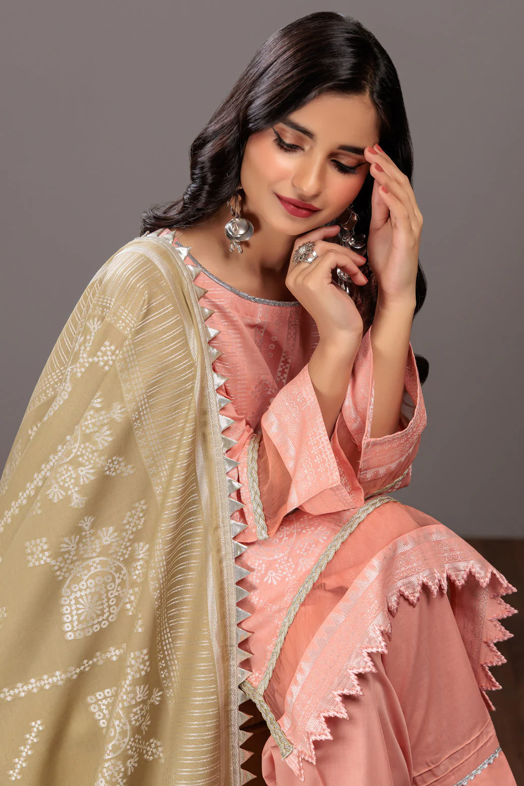 PINK-JACQUARD-3 PIECE (JHS233P07) - Image 4