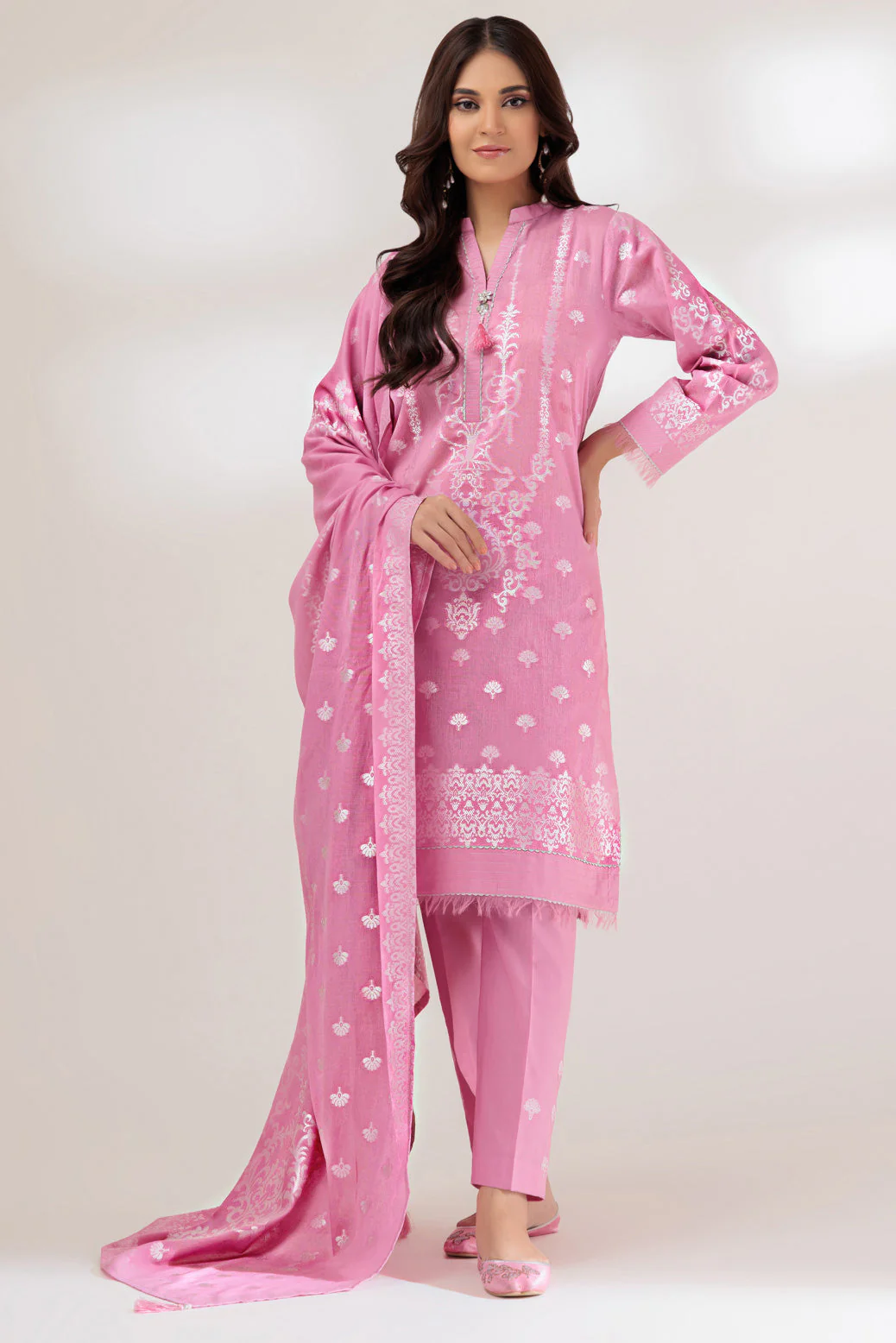 PINK-JACQUARD-3 PIECE (JRS233P18) - Image 2