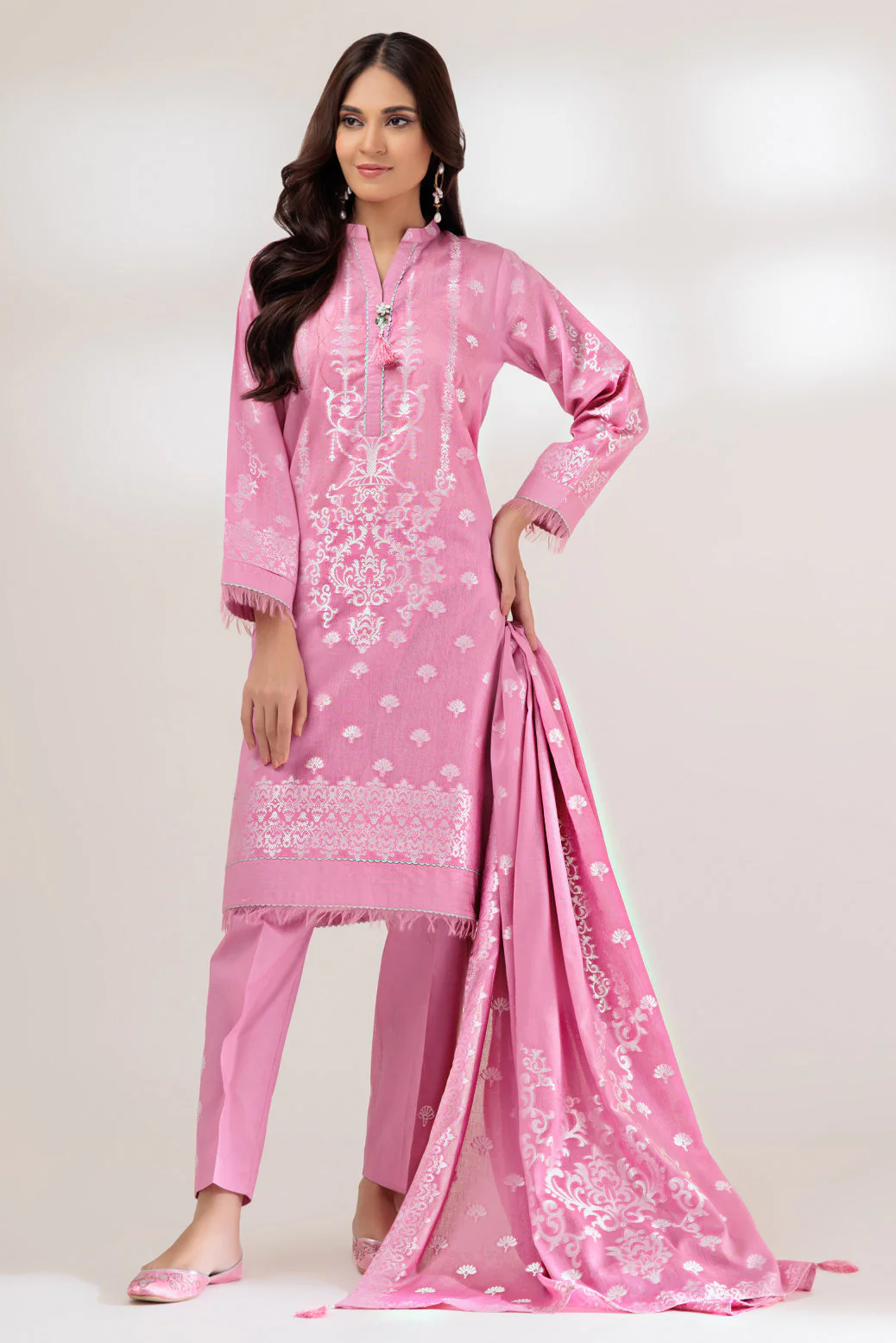 PINK-JACQUARD-3 PIECE (JRS233P18) - Image 3