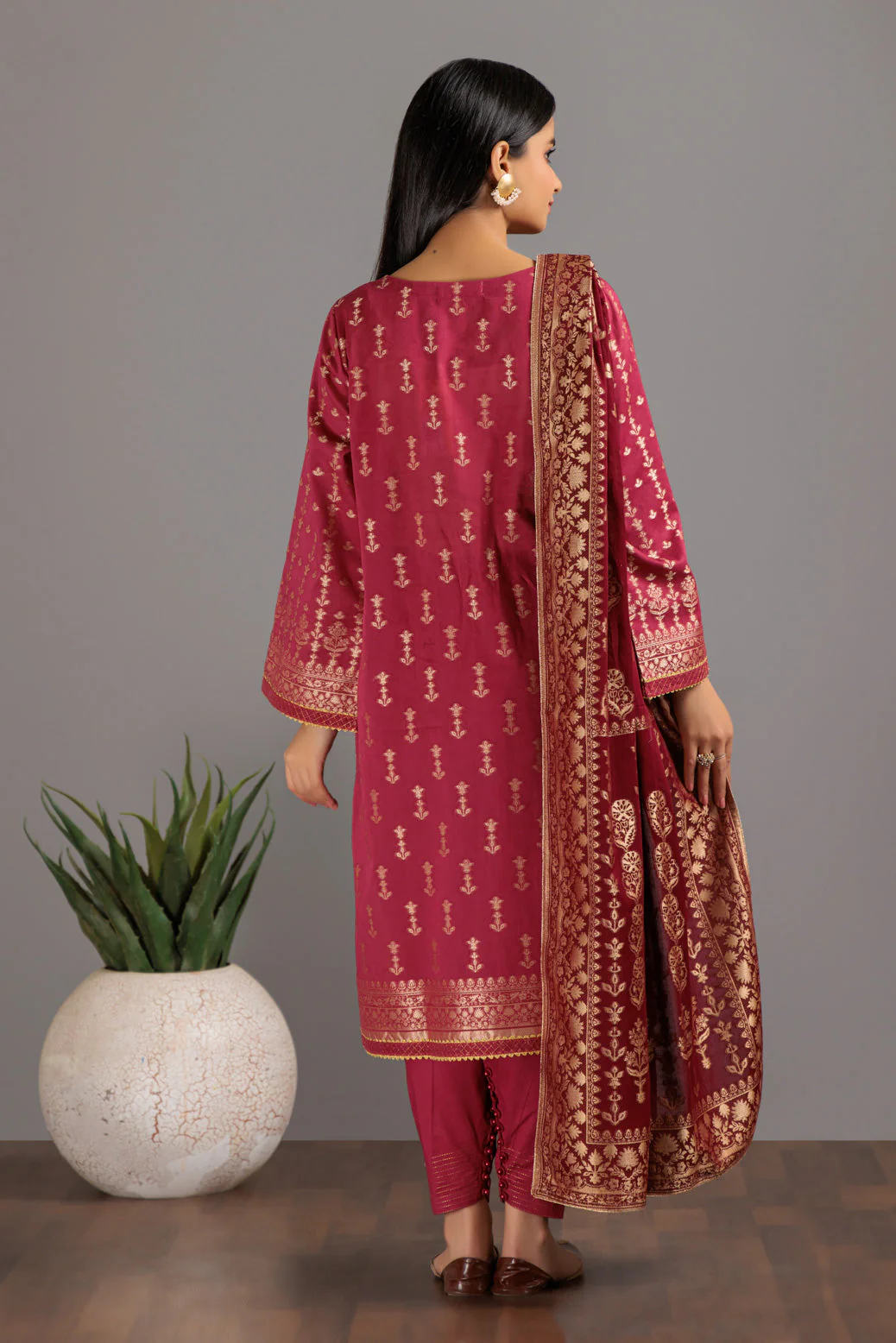 PINK-JACQUARD-3 PIECE (JSS233P01) - Image 4