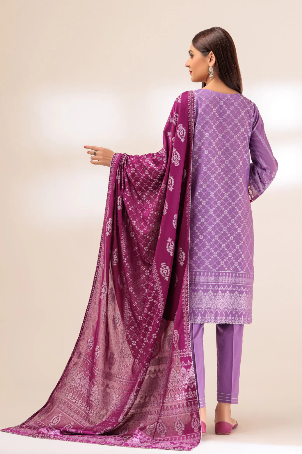 PINK-JACQUARD-3 PIECE (JSS233P18) - Image 3