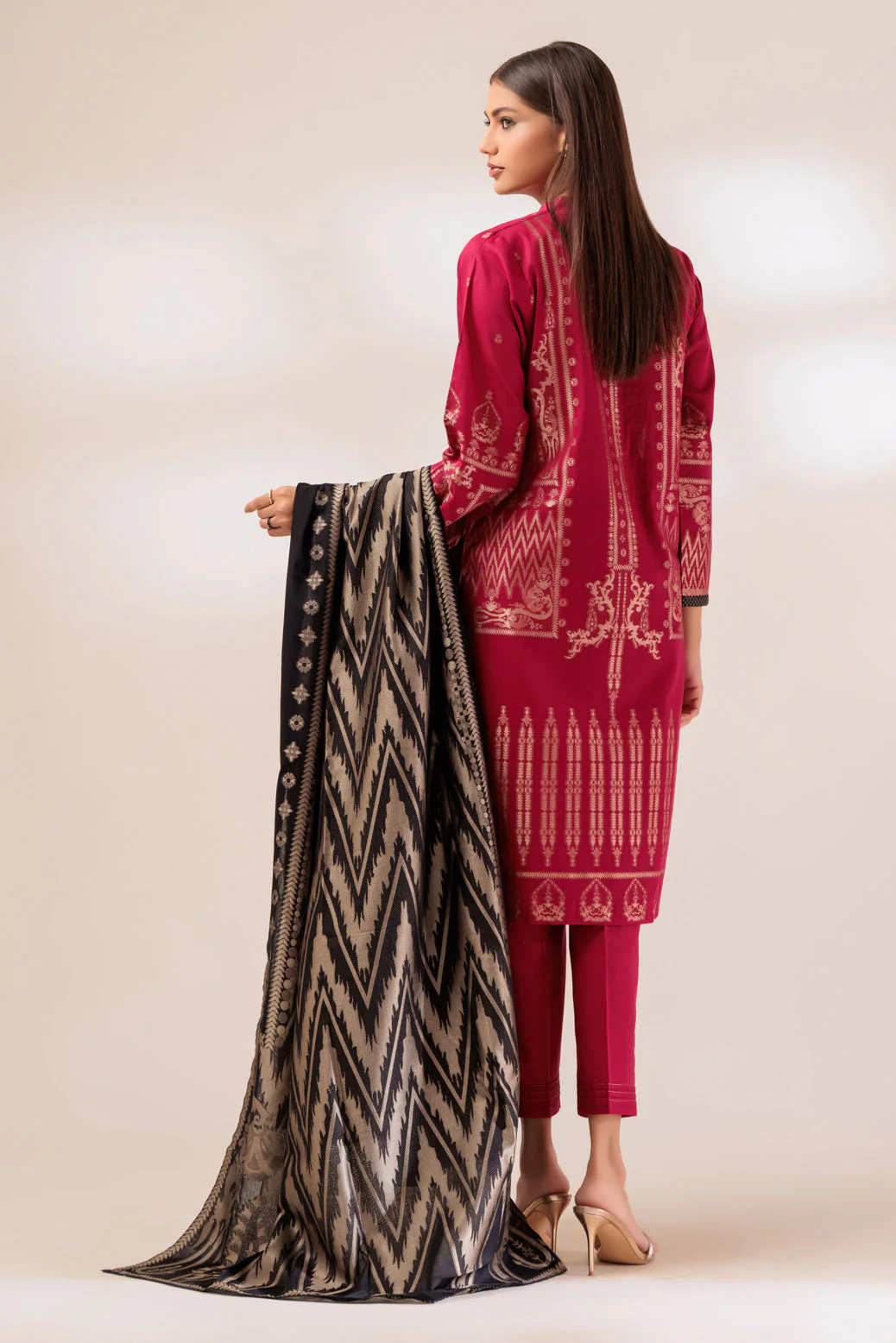 PINK-JACQUARD-3 PIECE (PWJ5233P06) - Image 4
