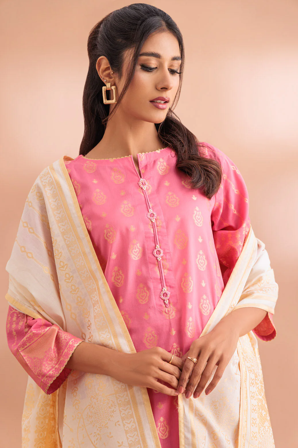 PINK-JACQUARD-3 PIECE (SJ2243P03) - Image 2
