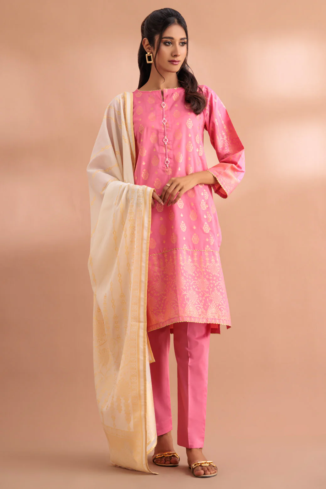 PINK-JACQUARD-3 PIECE (SJ2243P03) - Image 3