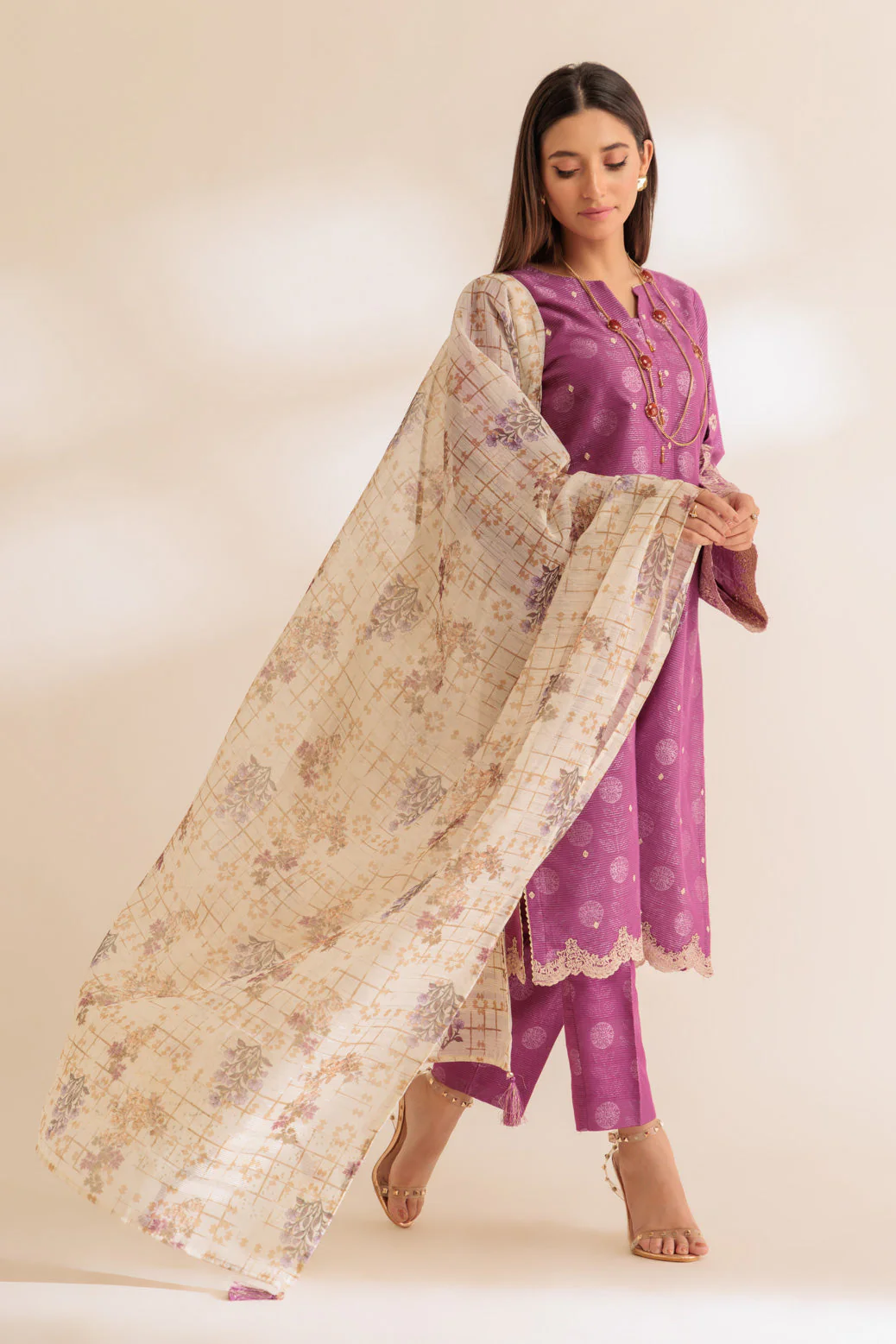 PINK-JACQUARD-3 PIECE (SS6243P08) - Image 2