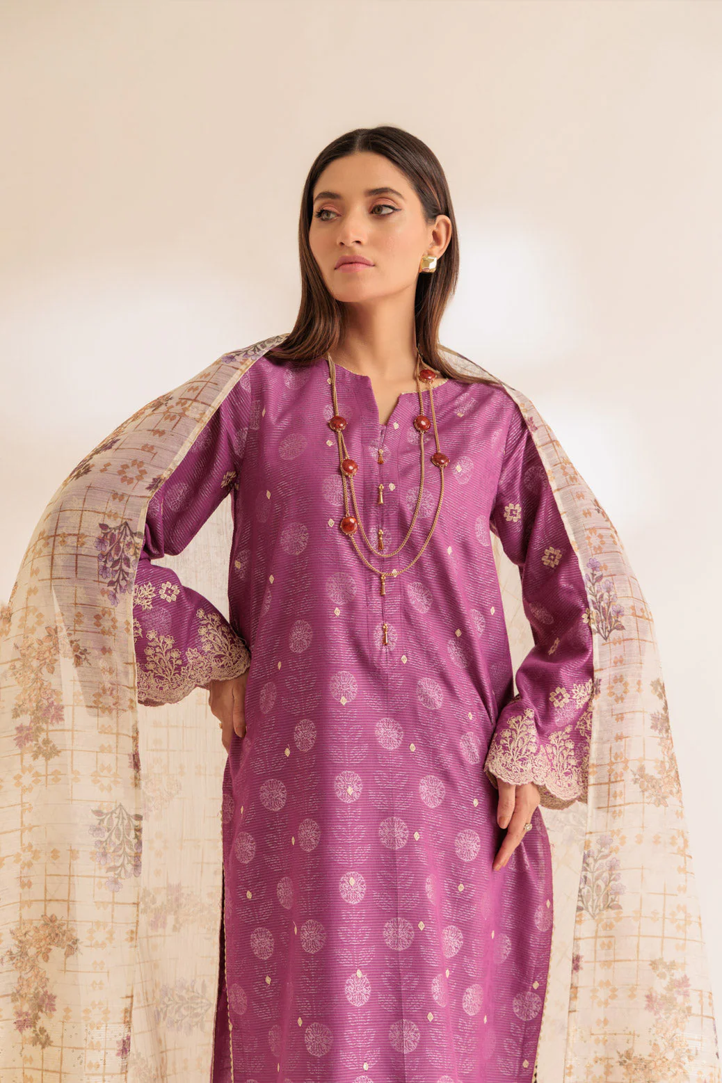 PINK-JACQUARD-3 PIECE (SS6243P08) - Image 3