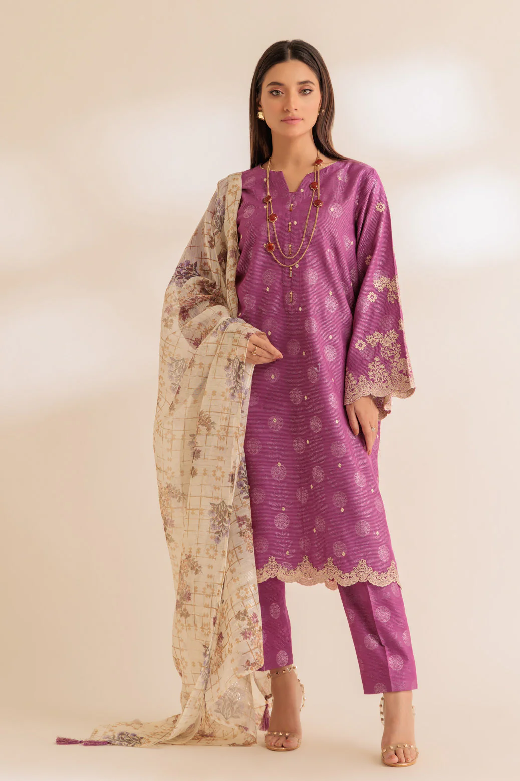 PINK-JACQUARD-3 PIECE (SS6243P08) - Image 4