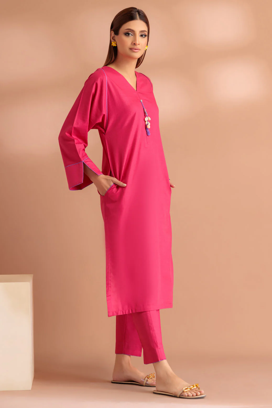 PINK-KHADDAR-2 PIECE (WS1232P09) - Image 3