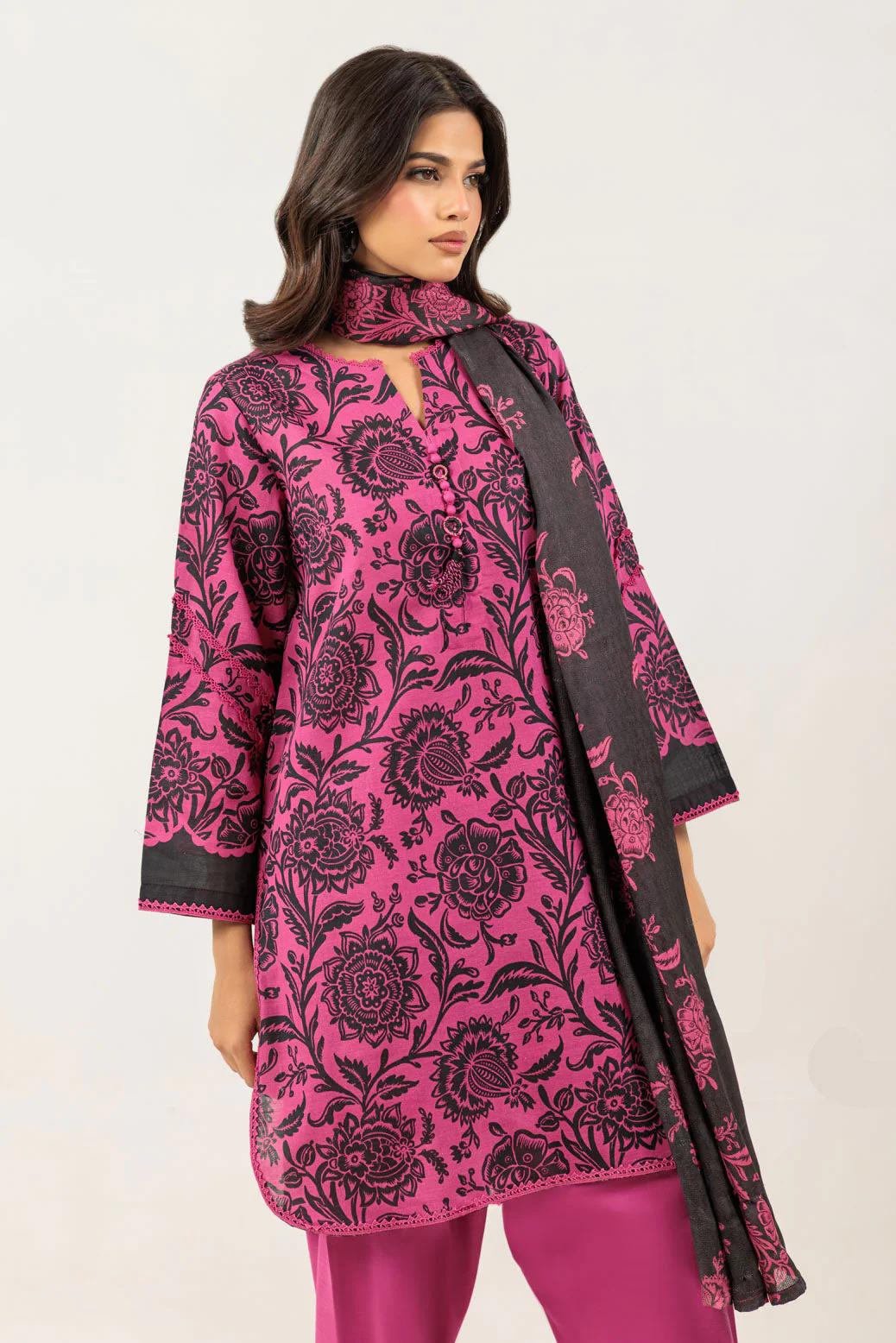 PINK-KHADDAR-3 PIECE (WS2243P25) - Image 3