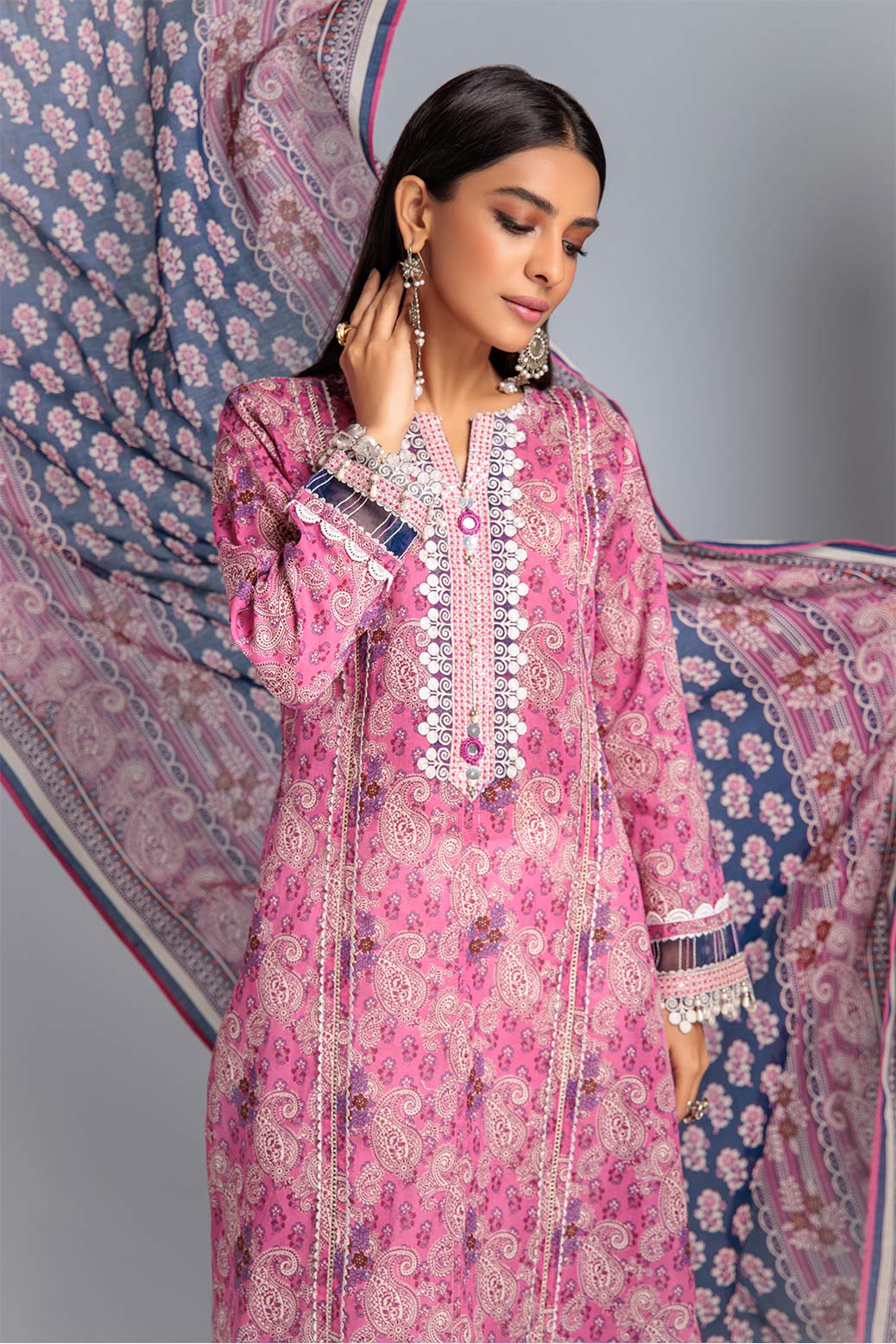 PINK-LAWN-2 PIECE (SAS232P09) - Image 2