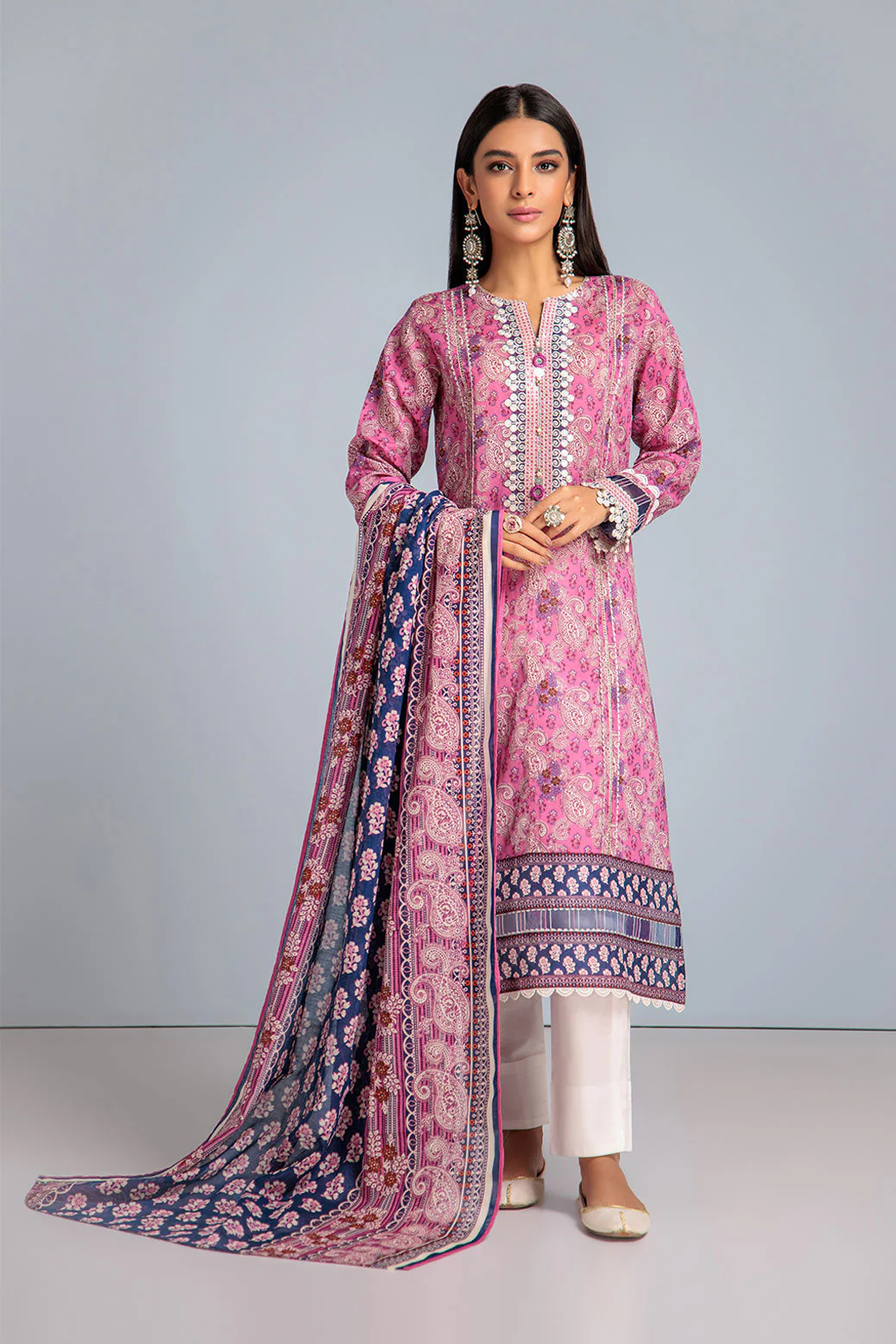 PINK-LAWN-2 PIECE (SAS232P09) - Image 3