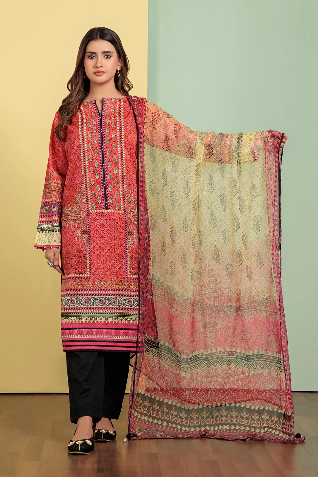 PINK-LAWN-3 PIECE (SAS233P09) - Image 4