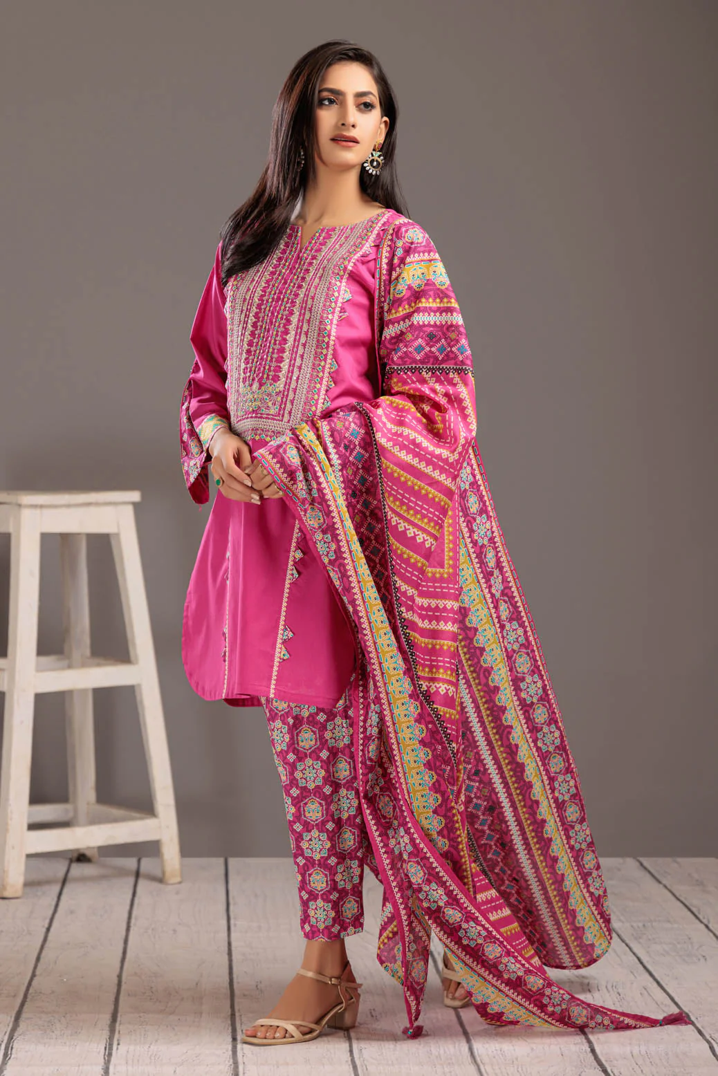 PINK-LAWN-3 PIECE (SSS233P48) - Image 2