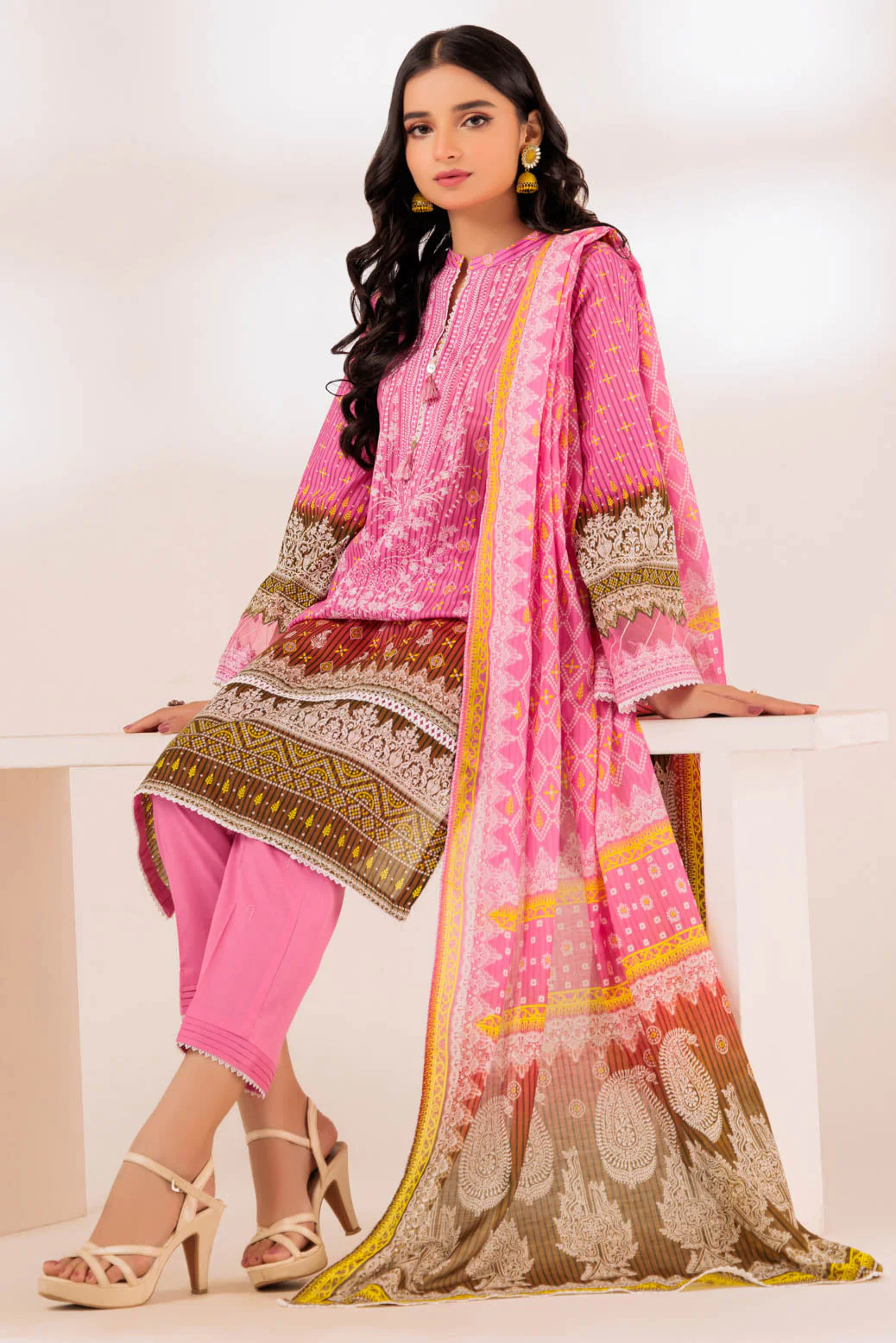 PINK-LAWN-3 PIECE (SSS233P56) - Image 3