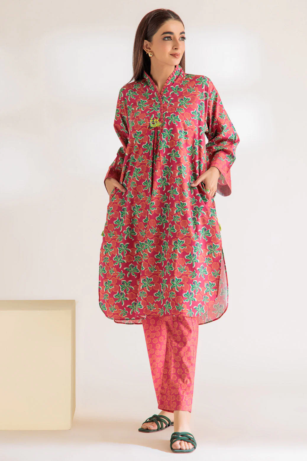 PINK-POPLIN-2 PIECE (WA1232P03) - Image 3