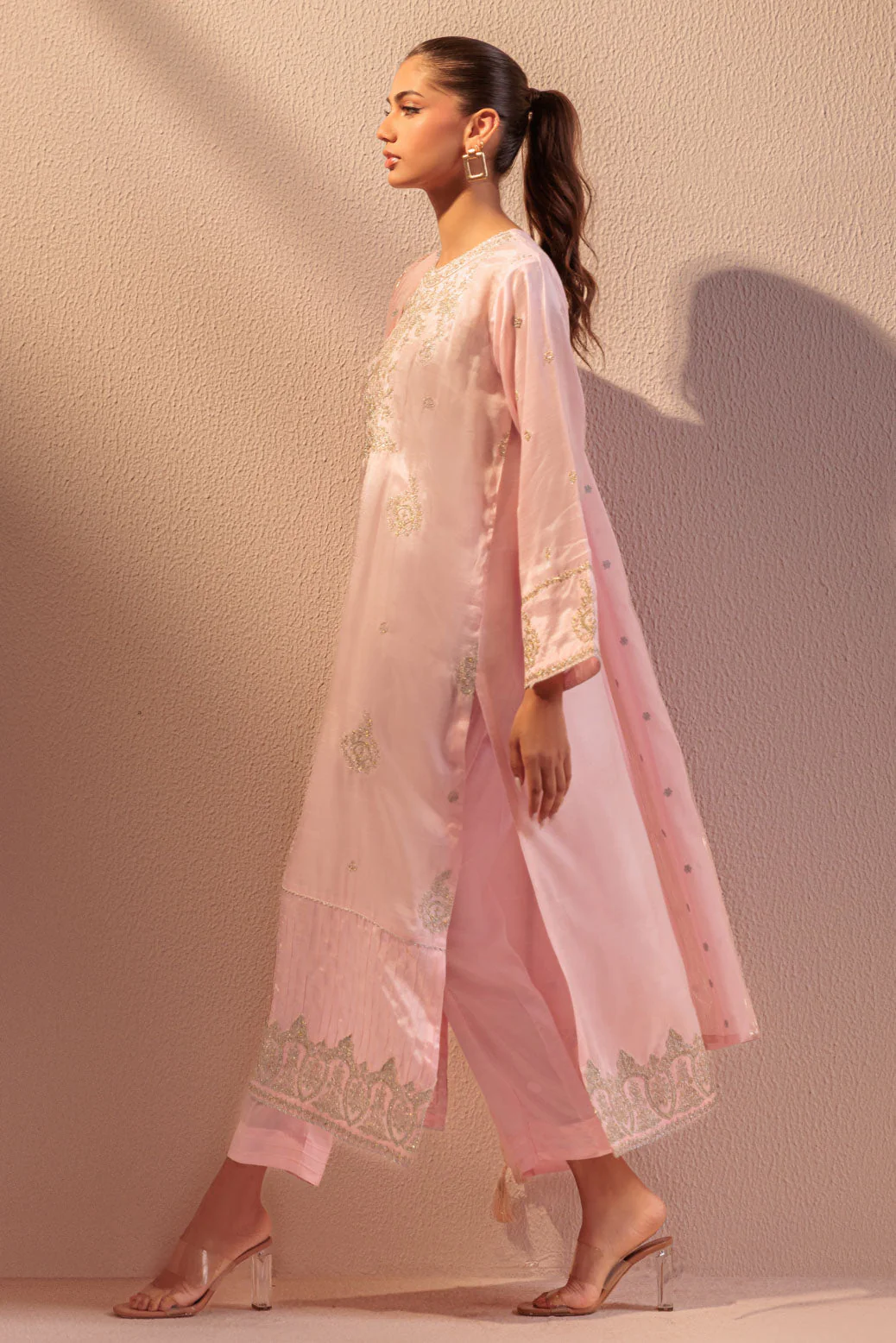 PINK-RAW SILK-3 PIECE (BS5243P07) - Image 5