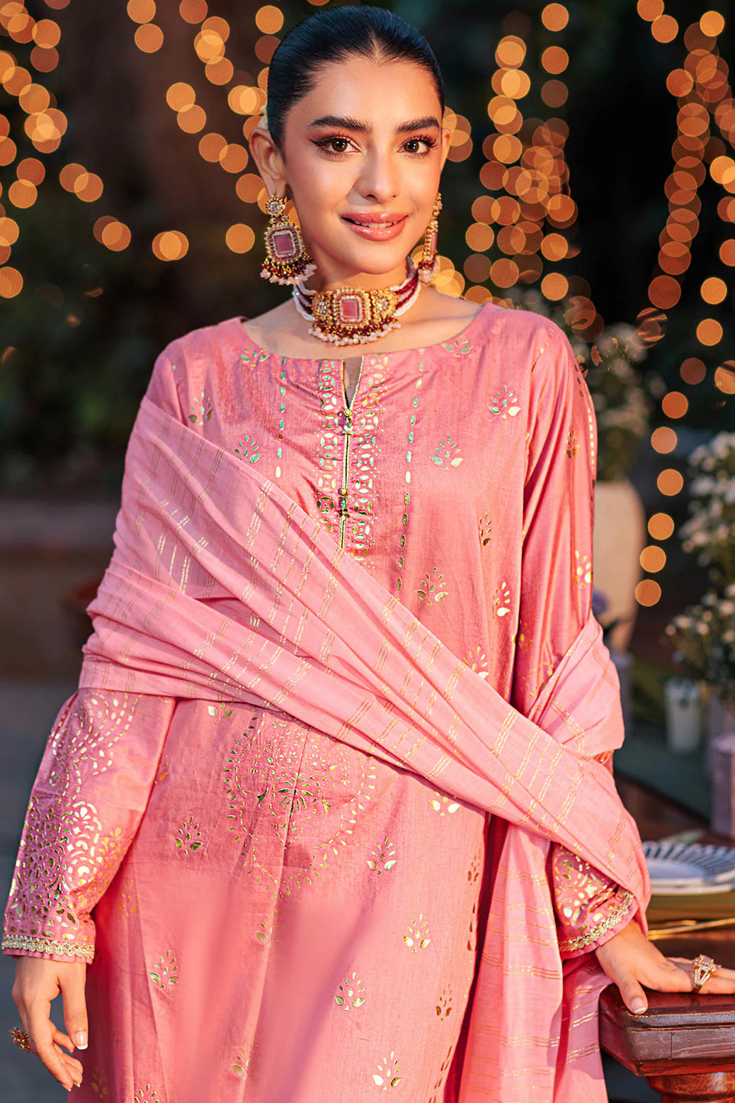 PINK-VISCOSE-3 PIECE (BPS5243P18) - Image 2