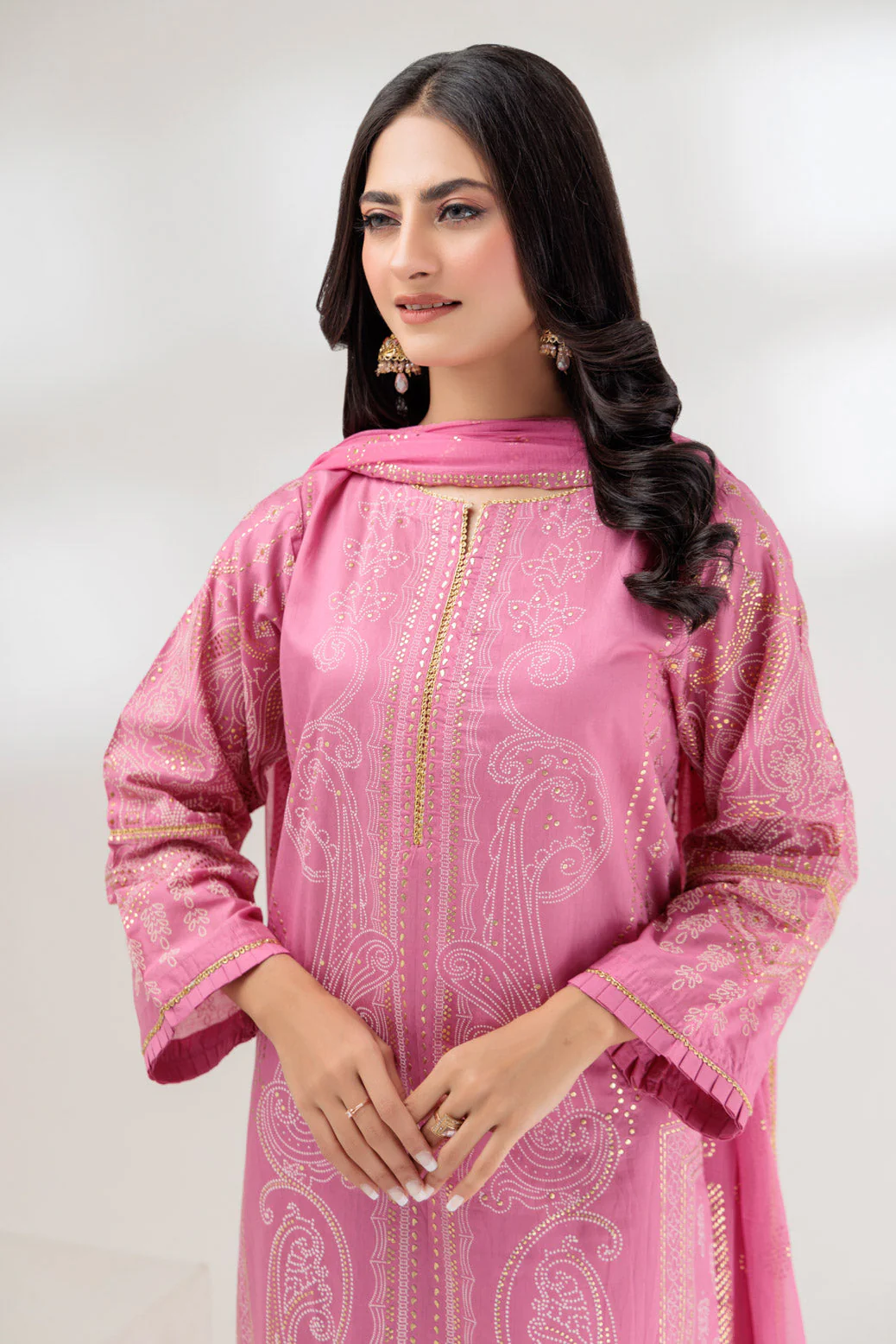 PINK-VISCOSE-3 PIECE (BSHS233P07) - Image 2