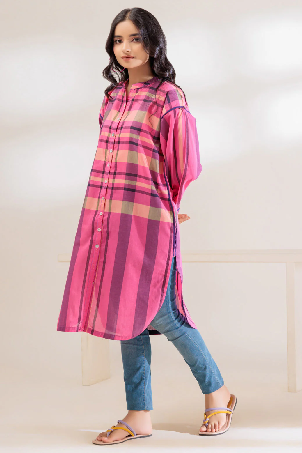 PINK-YARN DYED-1 PIECE (BSAS231P02) - Image 3