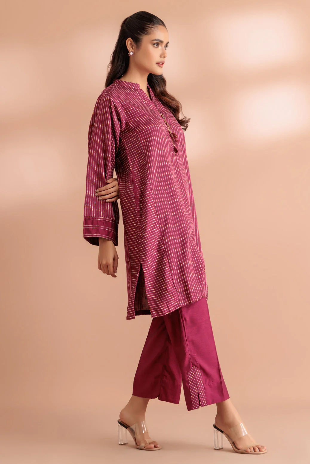 PINK-YARN DYED-2 PIECE (SS6242P16) - Image 3