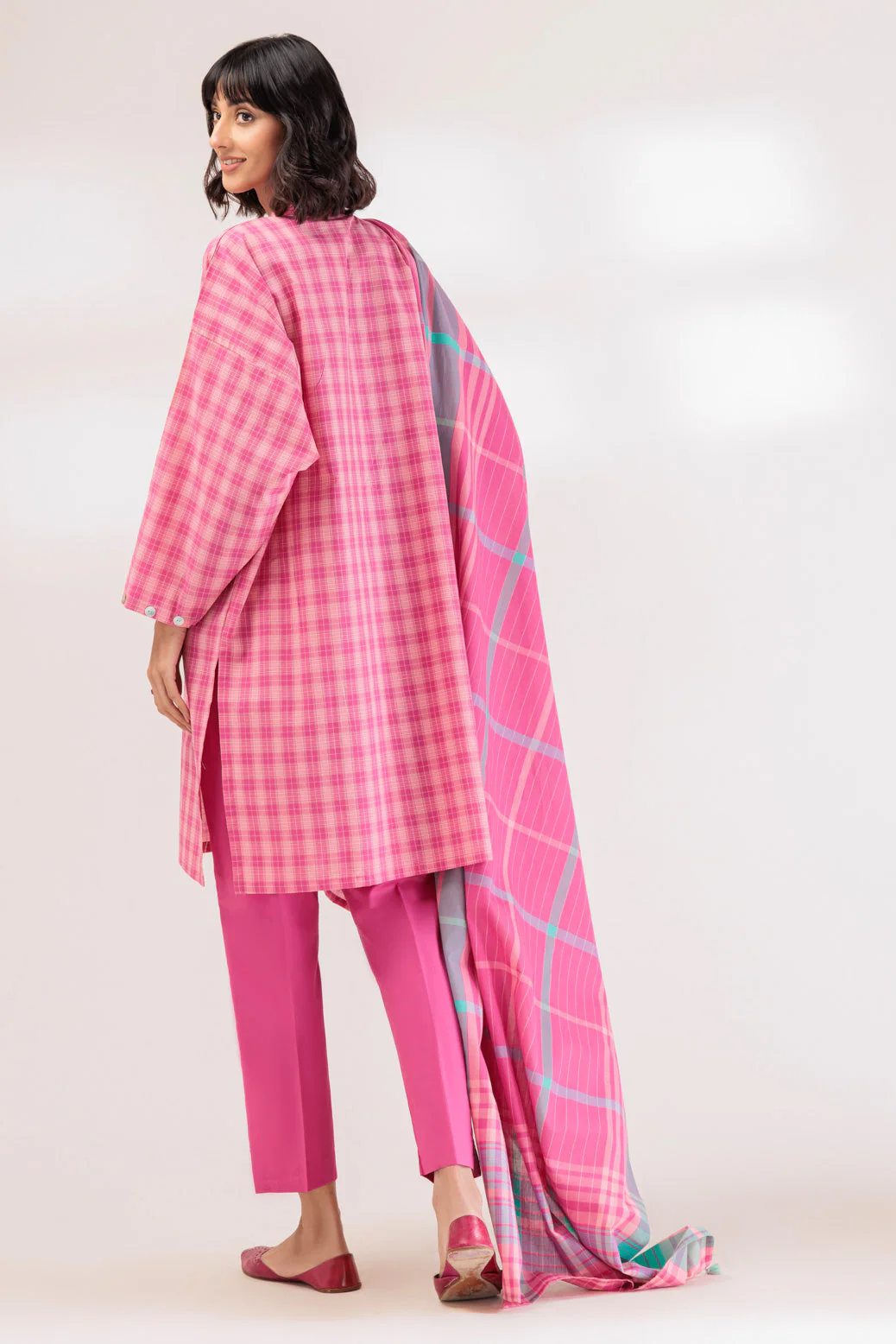 PINK-YARN DYED-3 PIECE (PWS6233P37) - Image 4