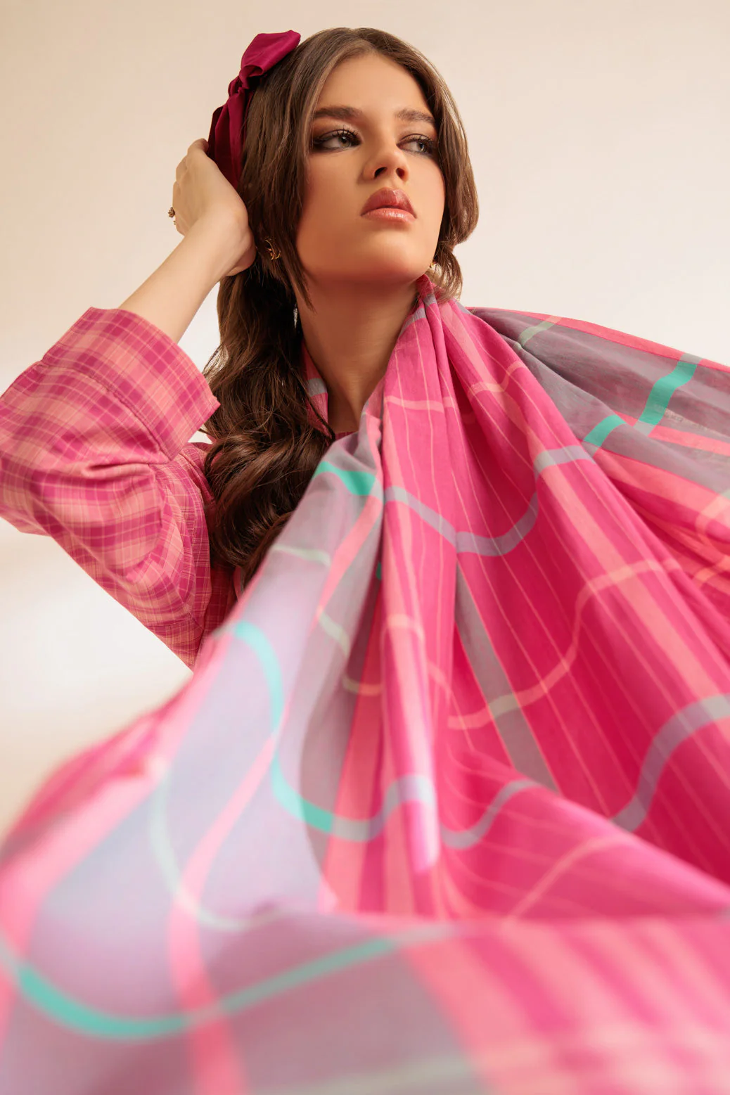 PINK-YARN DYED-3 PIECE (SS2243P103) - Image 2