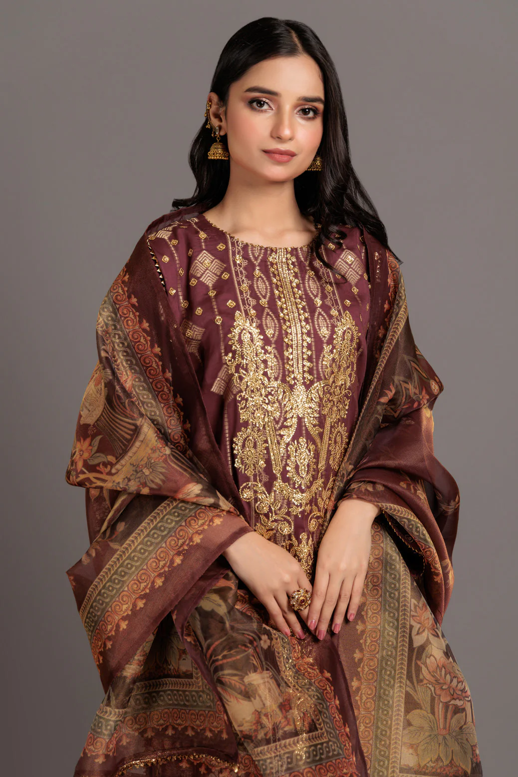 PLUM-JACQUARD-3 PIECE (BU1H223P01) - Image 3