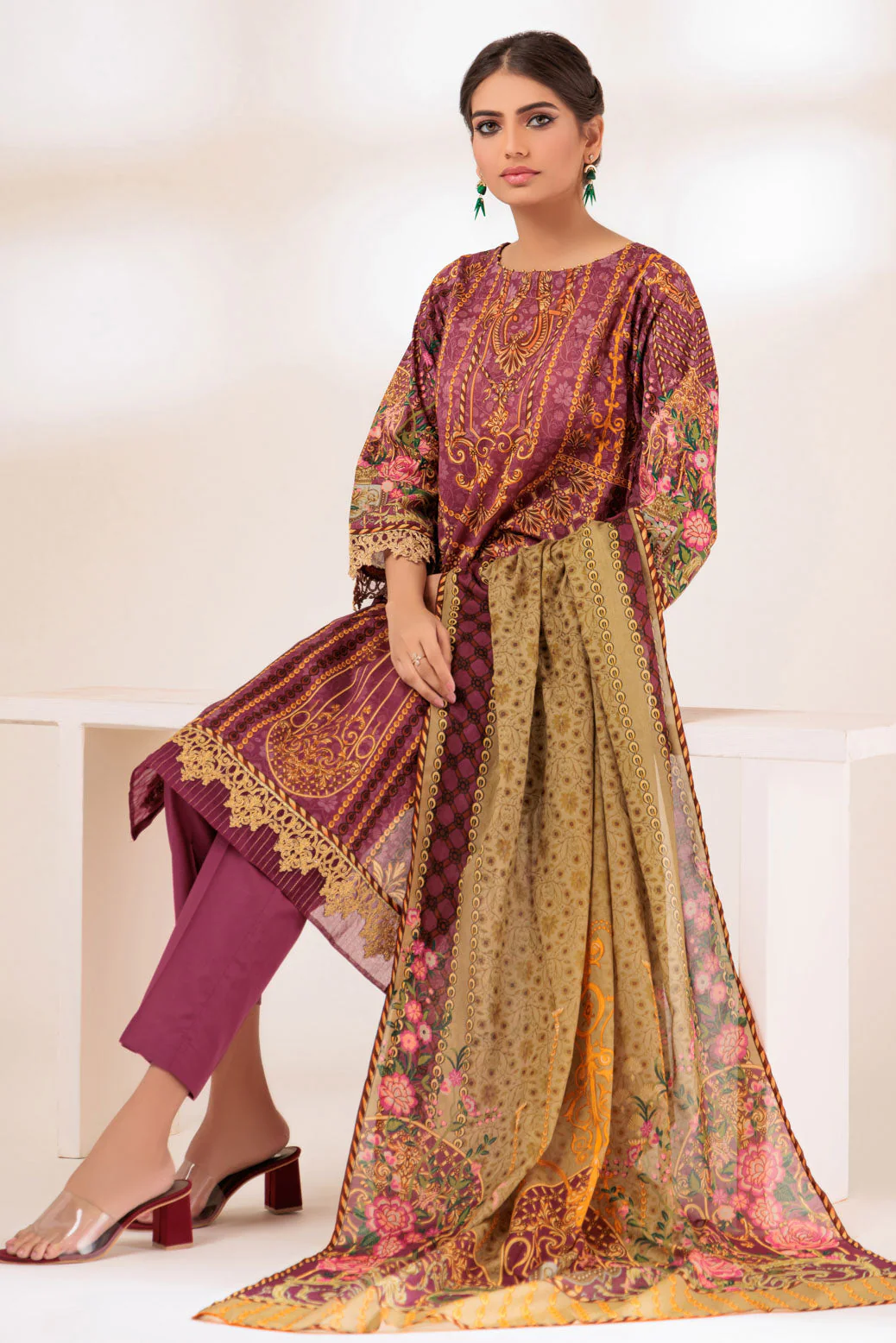 PLUM-LAWN-3 PIECE (SSS233P59) - Image 2