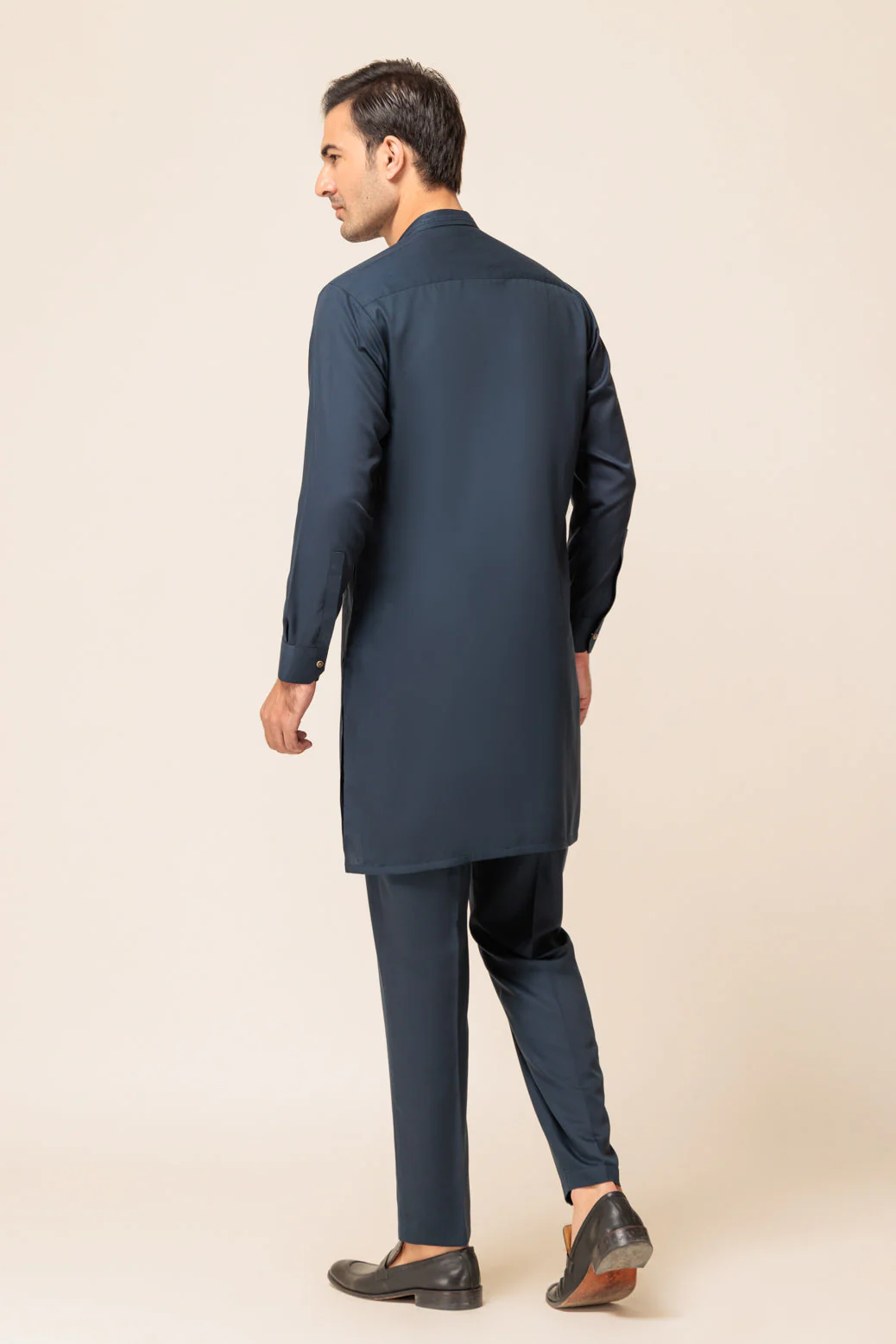PR-BLUE-BLENDED-KURTA SHALWAR - (KSW23-009) - Image 4