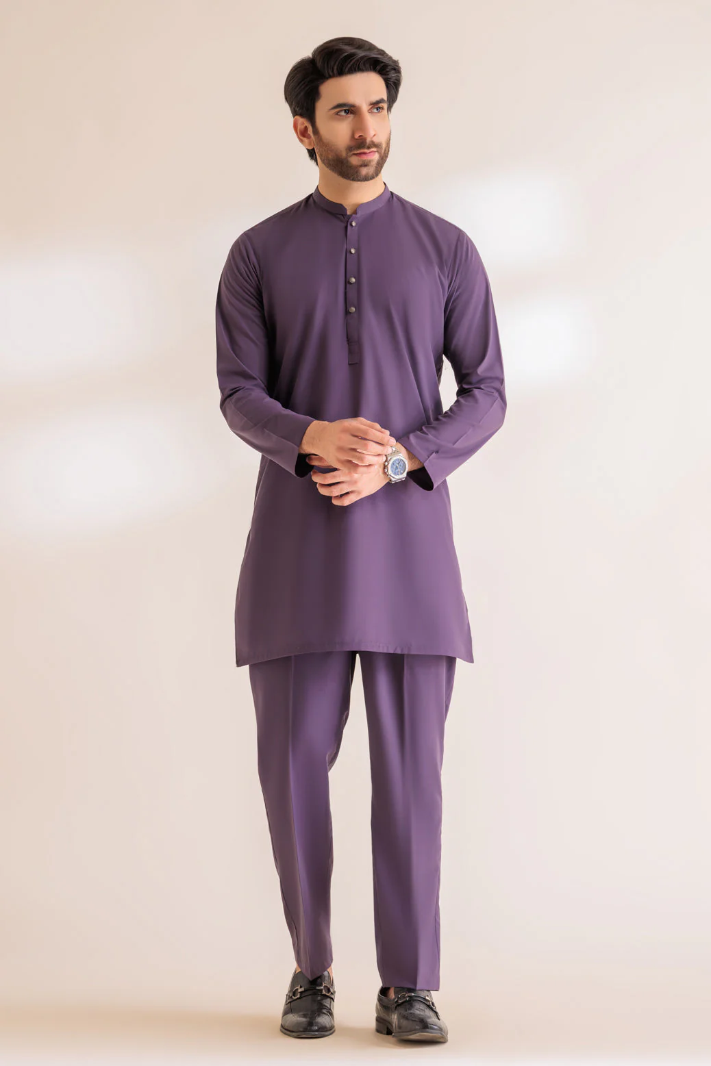 PURPLE-BLENDED-KURTA TROUSER - (KSS24-002) - Image 3