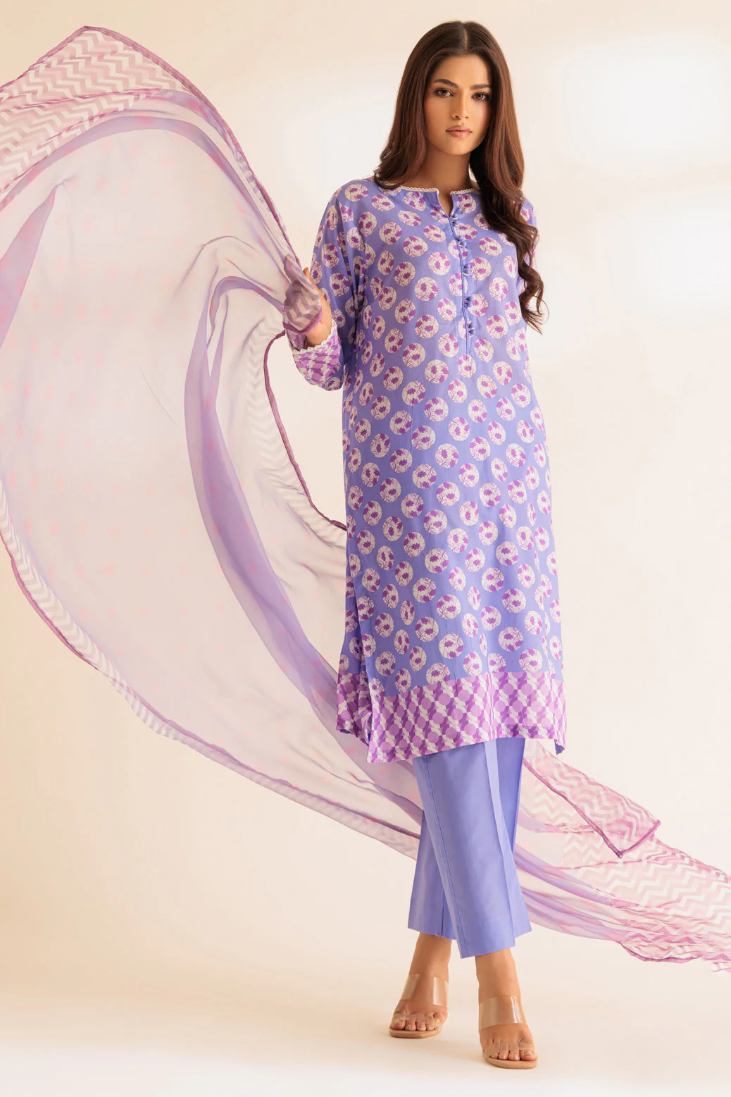 PURPLE-CAMBRIC-3 PIECE (2S24B3P292) - Image 2